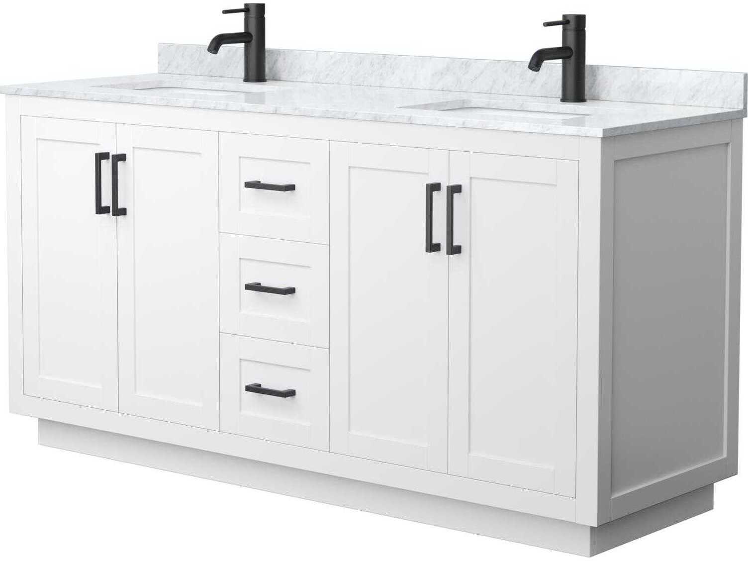 Wyndham Collection Miranda 66" White Vanity