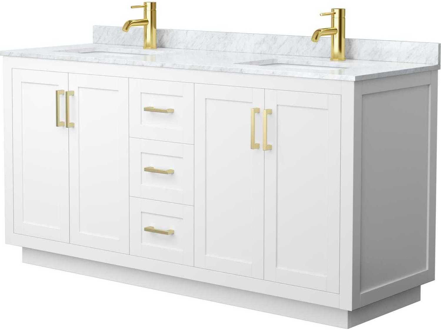 Wyndham Collection Miranda 66" White Vanity