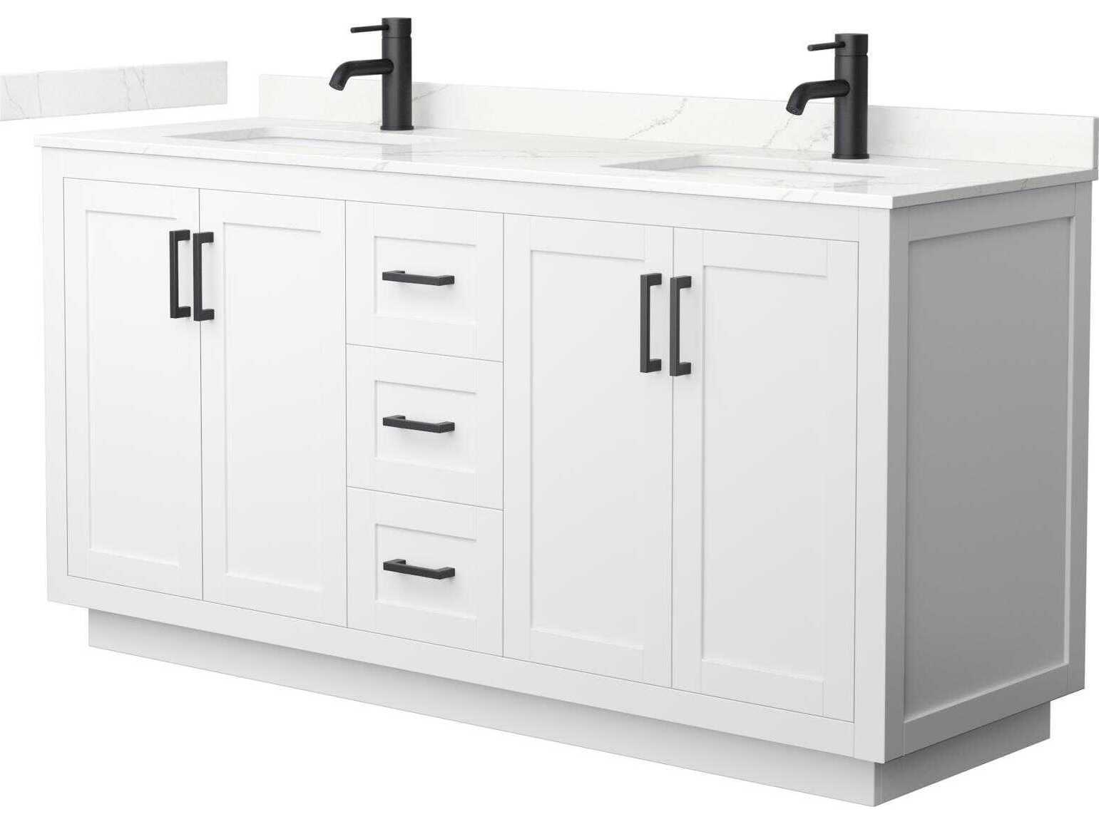 Wyndham Collection Miranda 66" White Vanity
