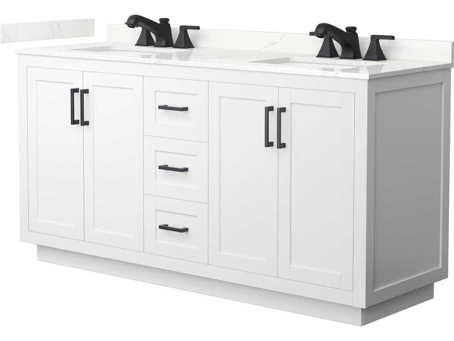Wyndham Collection Miranda 66" White Vanity