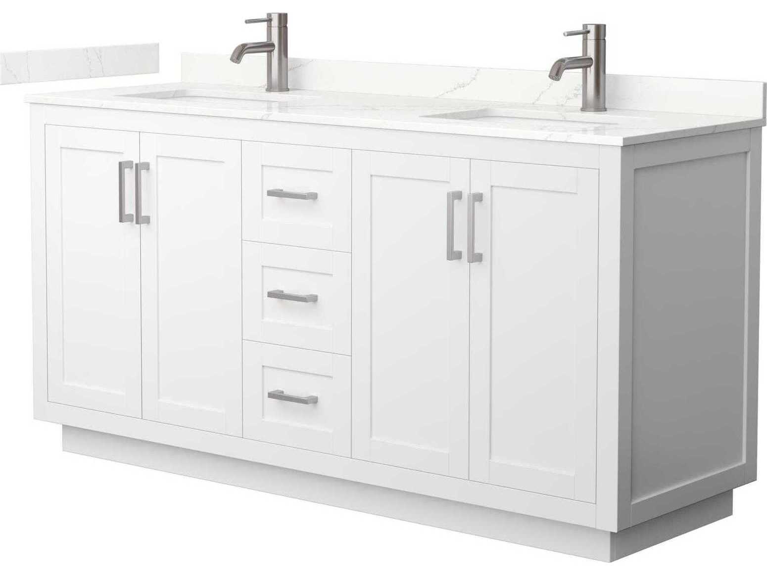 Wyndham Collection Miranda 66" White Vanity