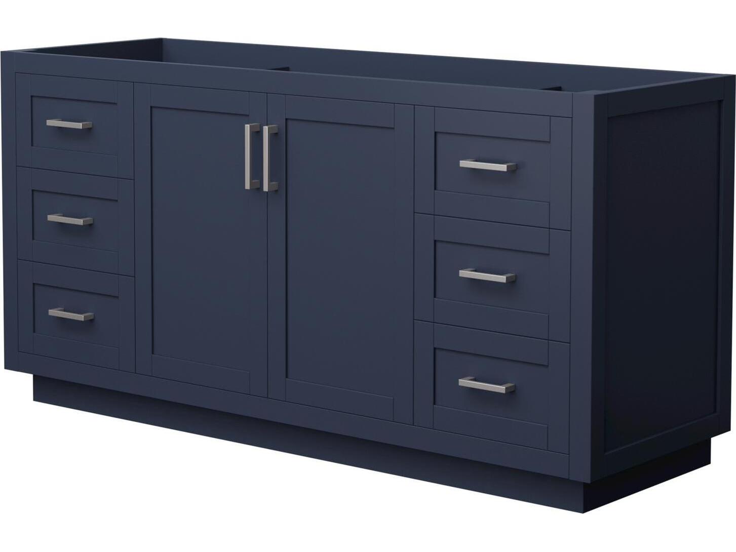 Wyndham Collection Miranda 65" Dark Blue Vanity