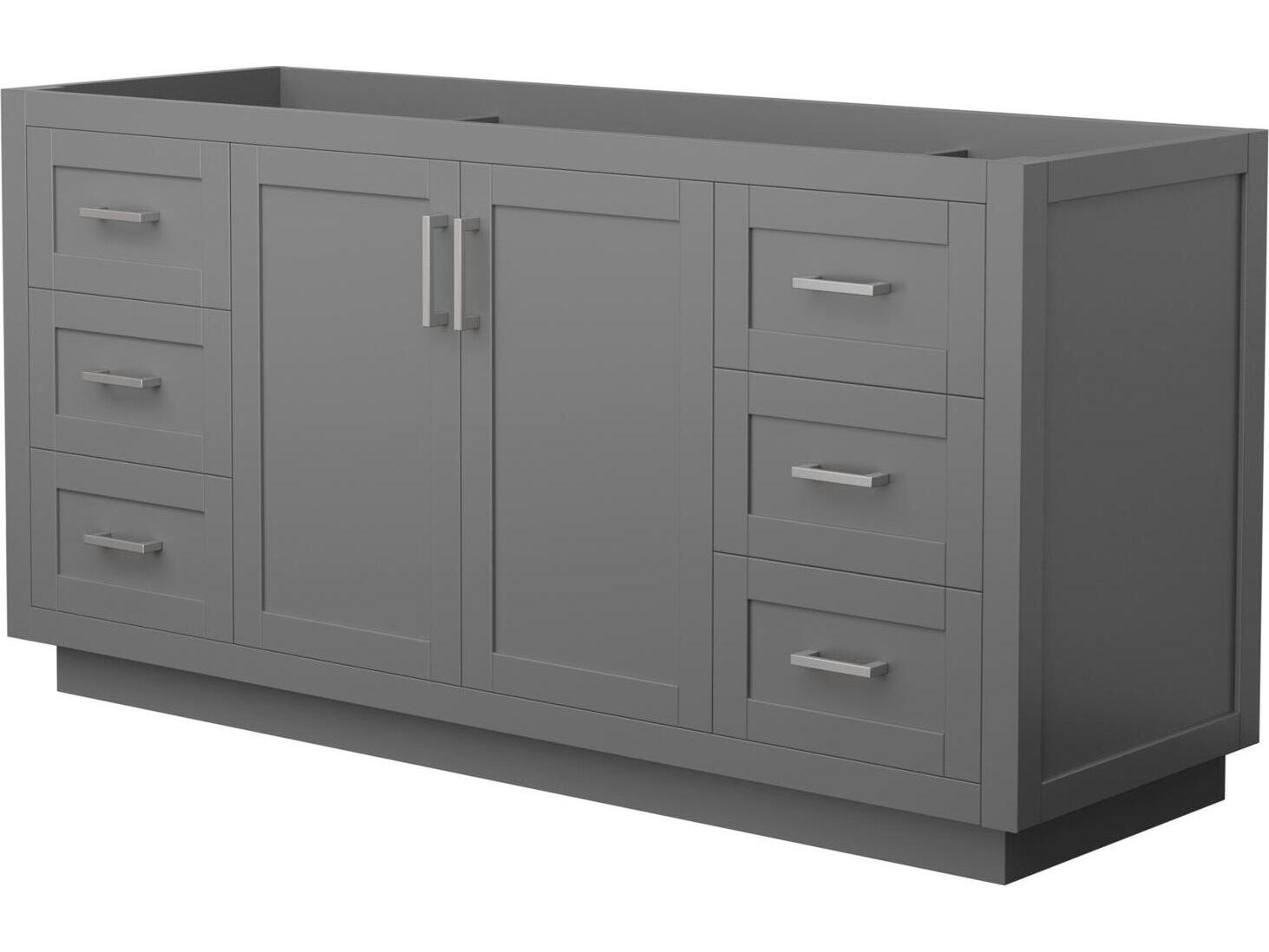 Wyndham Collection Miranda 65" Dark Gray Vanity