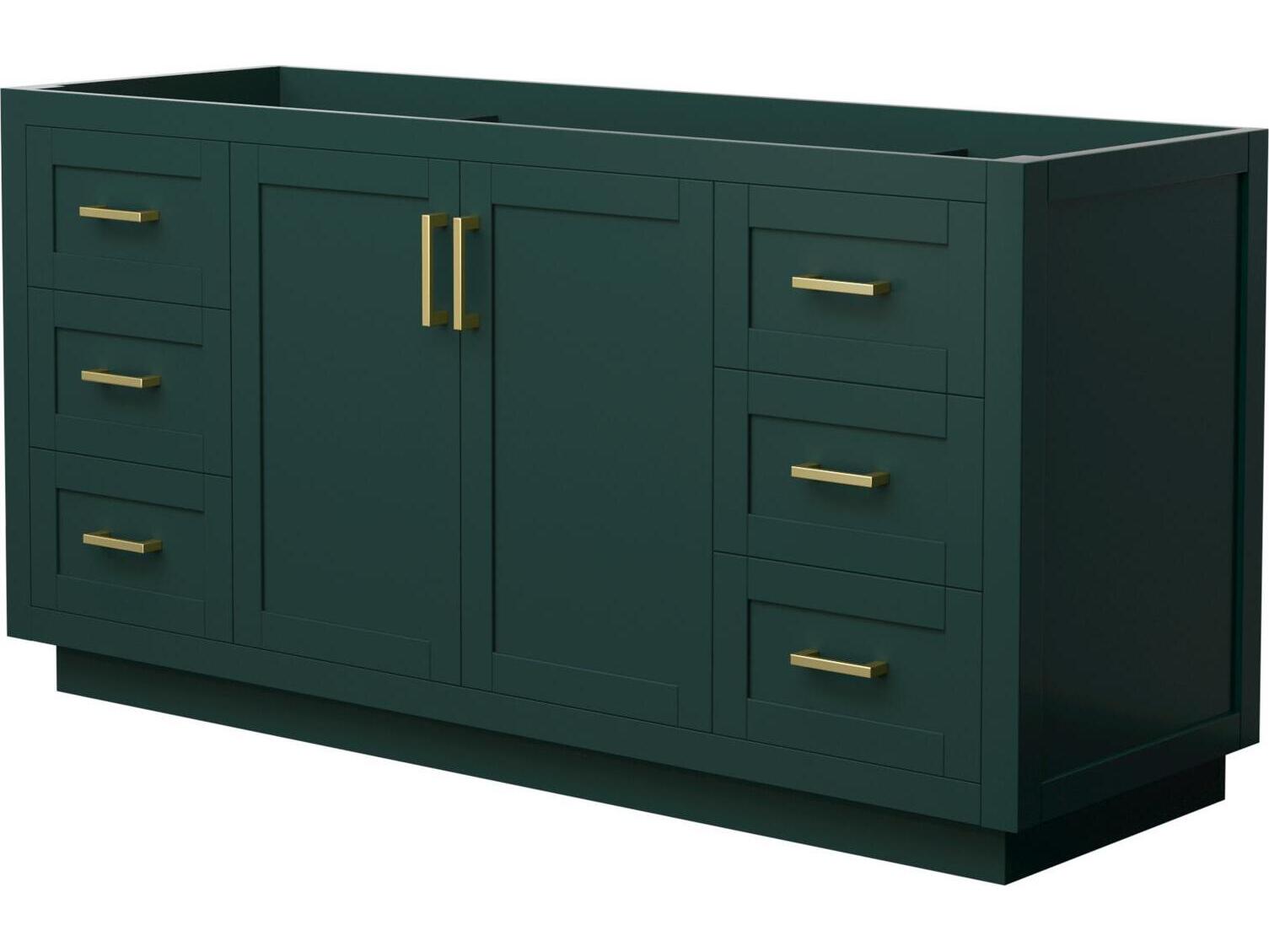 Wyndham Collection Miranda 65" Green Vanity
