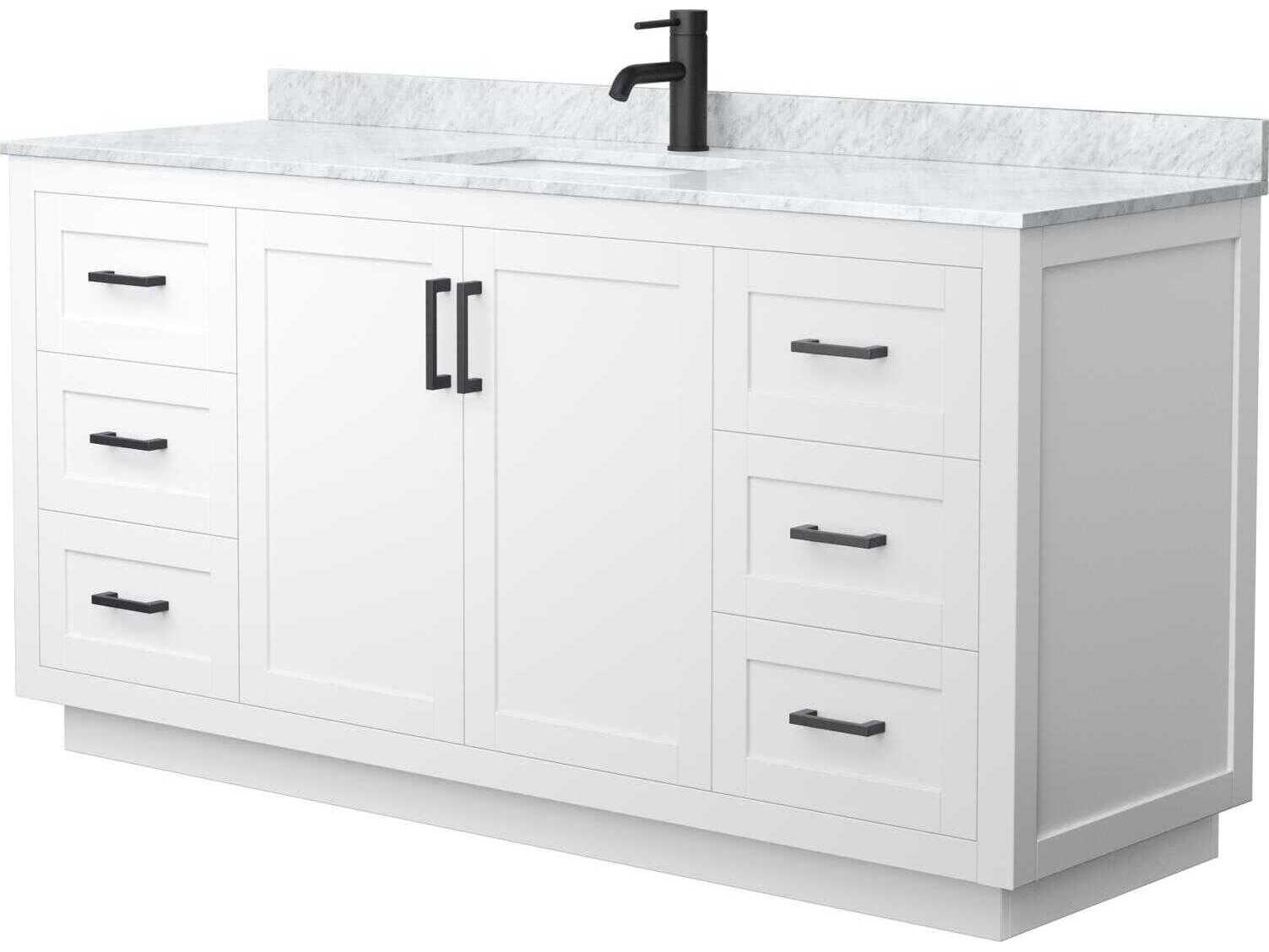 Wyndham Collection Miranda 66" White Vanity
