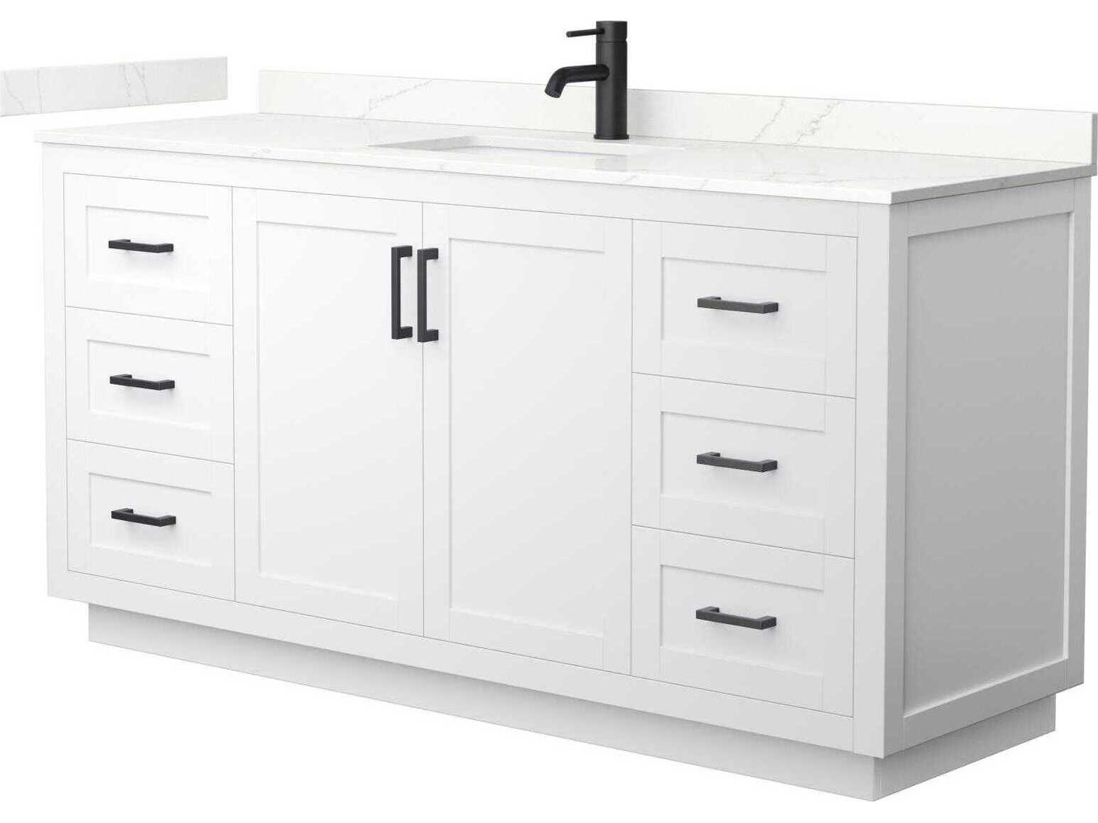 Wyndham Collection Miranda 66" White Vanity