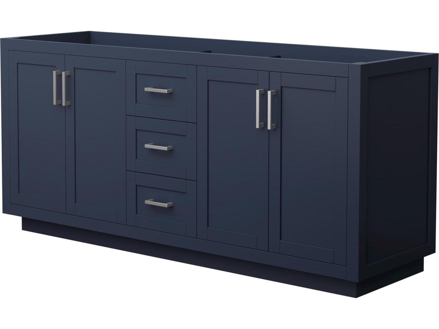 Wyndham Collection Miranda 71" Dark Blue Vanity