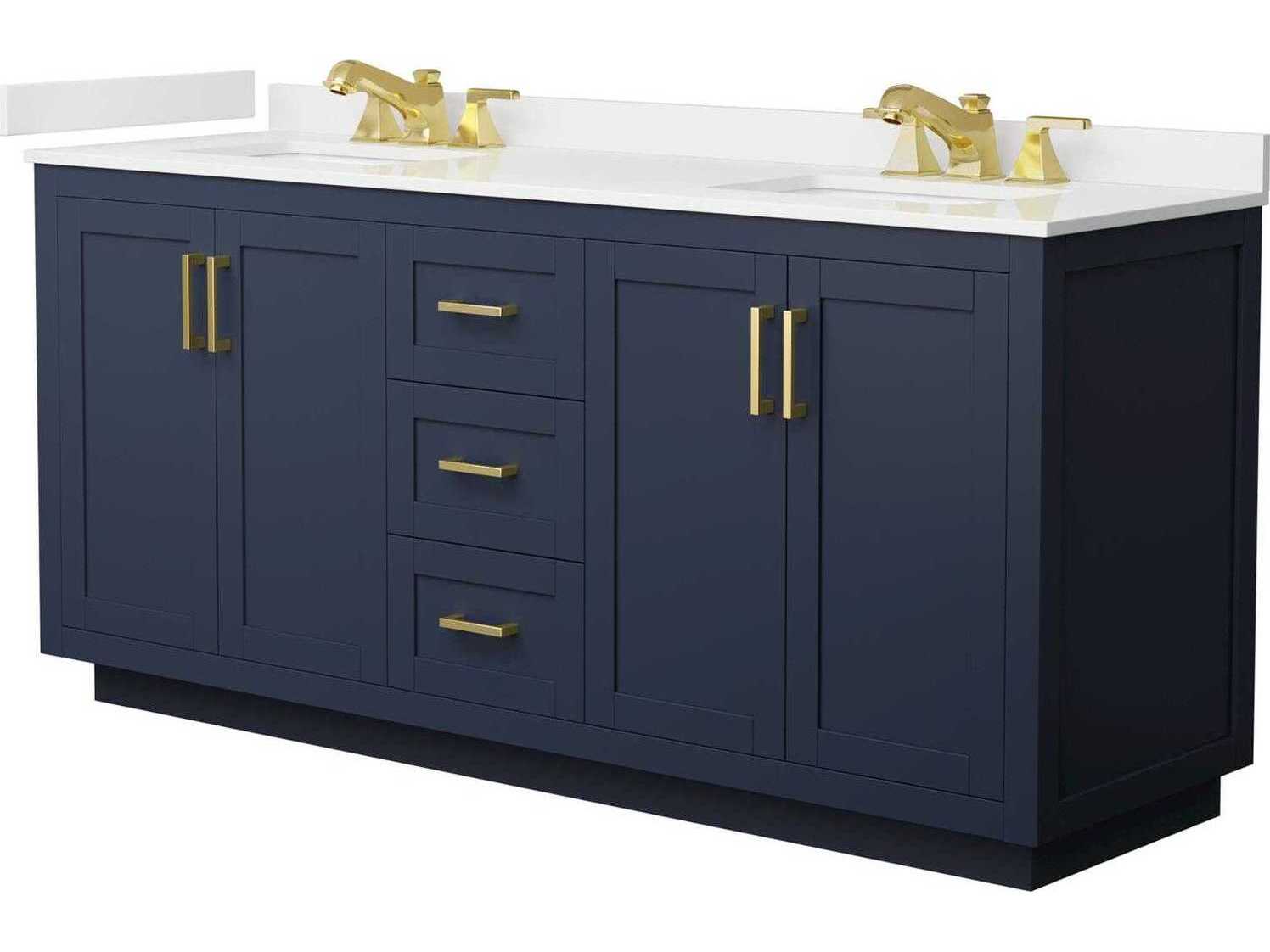 Wyndham Collection Miranda 72" Dark Blue Vanity