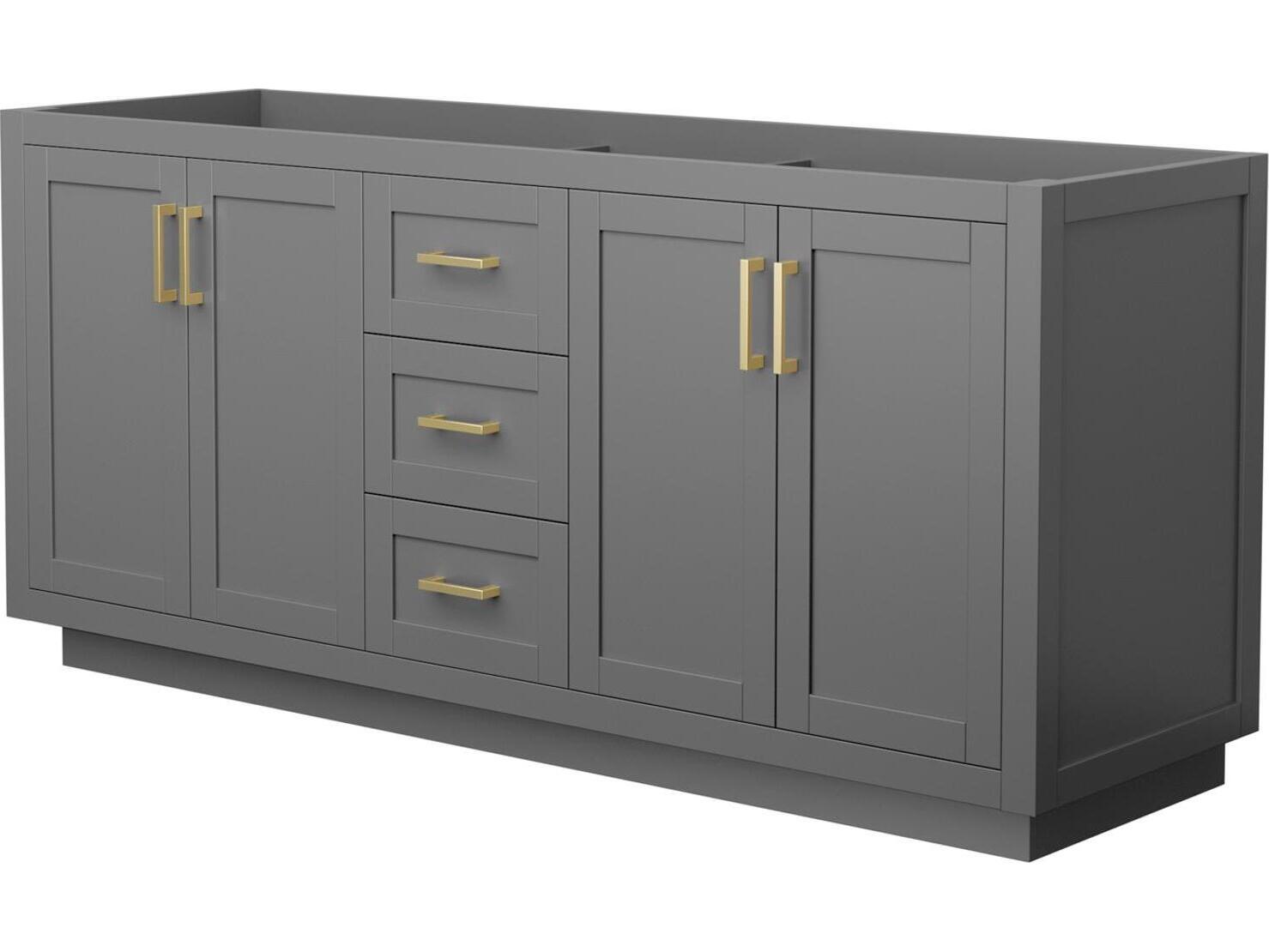 Wyndham Collection Miranda 71" Dark Gray Vanity