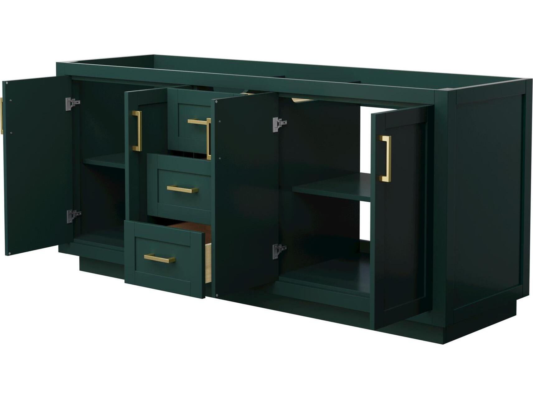 Wyndham Collection Miranda 71" Green Vanity