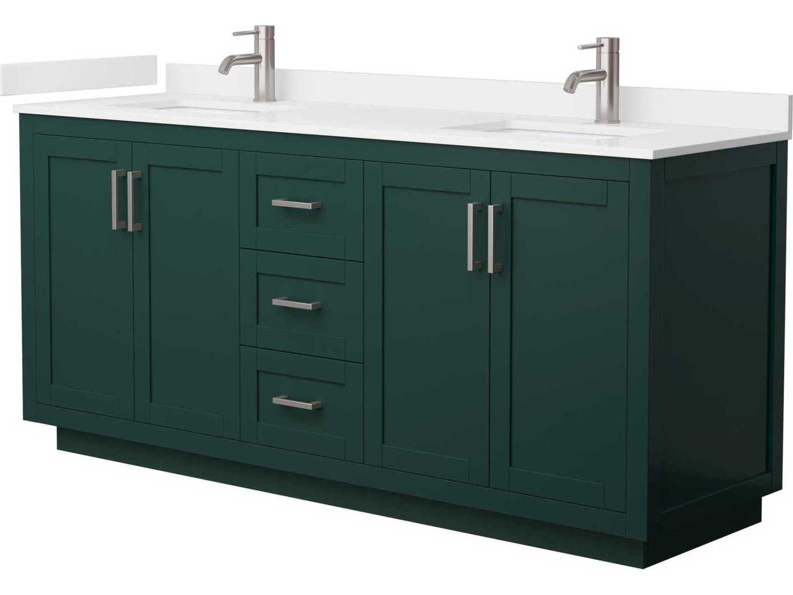 Wyndham Collection Miranda 72" Green Vanity