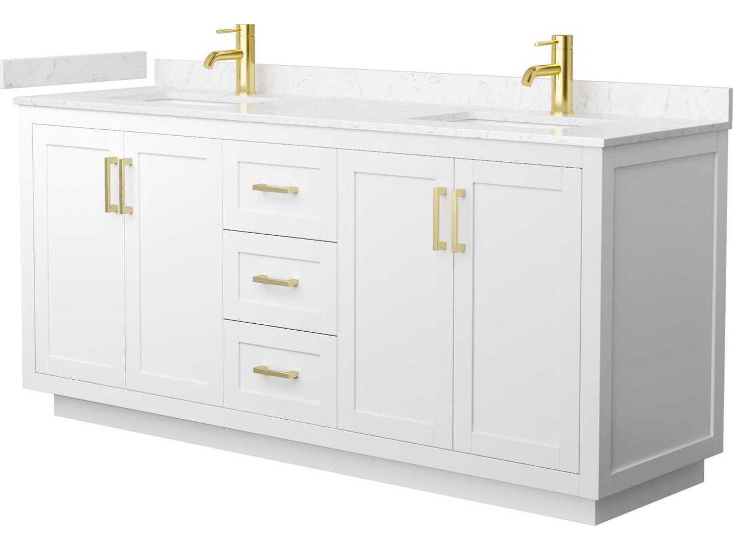 Wyndham Collection Miranda 72" White Vanity