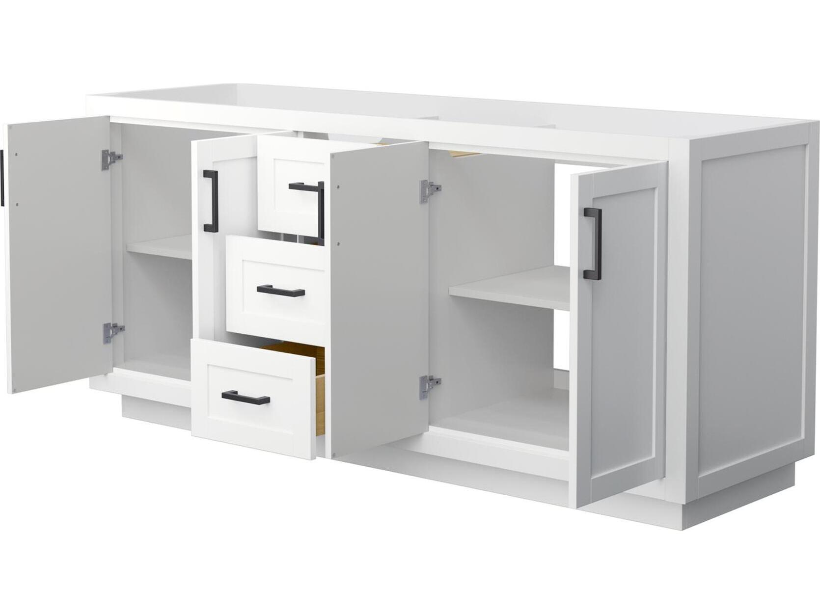 Wyndham Collection Miranda 71" White Vanity