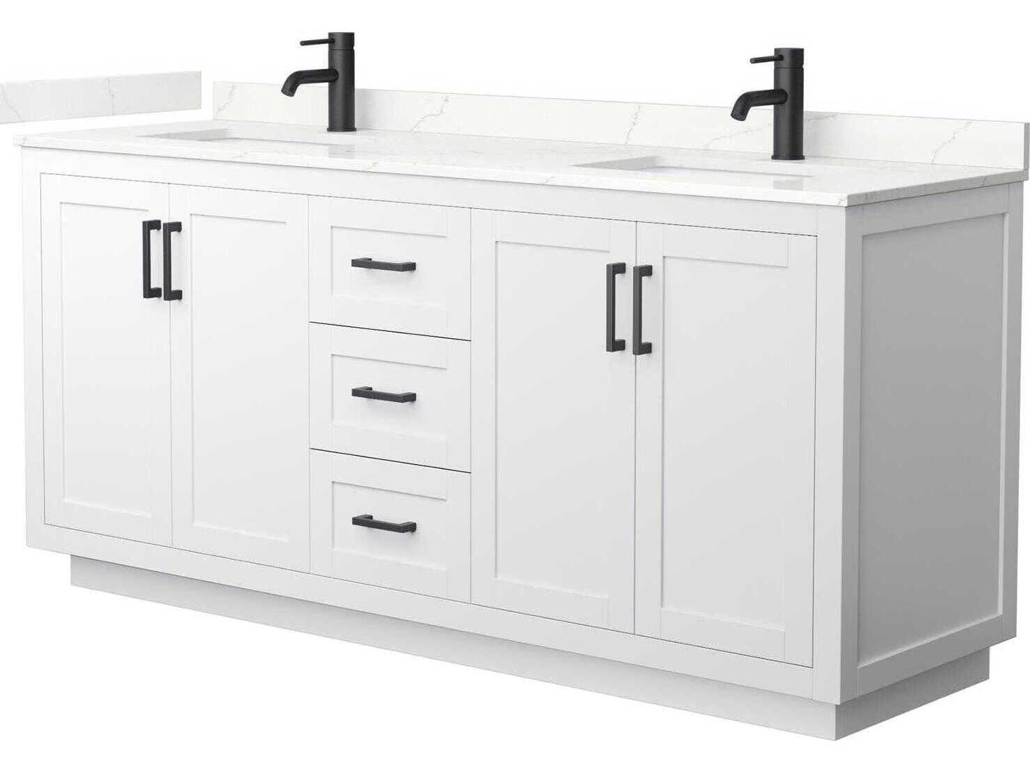 Wyndham Collection Miranda 72" White Vanity