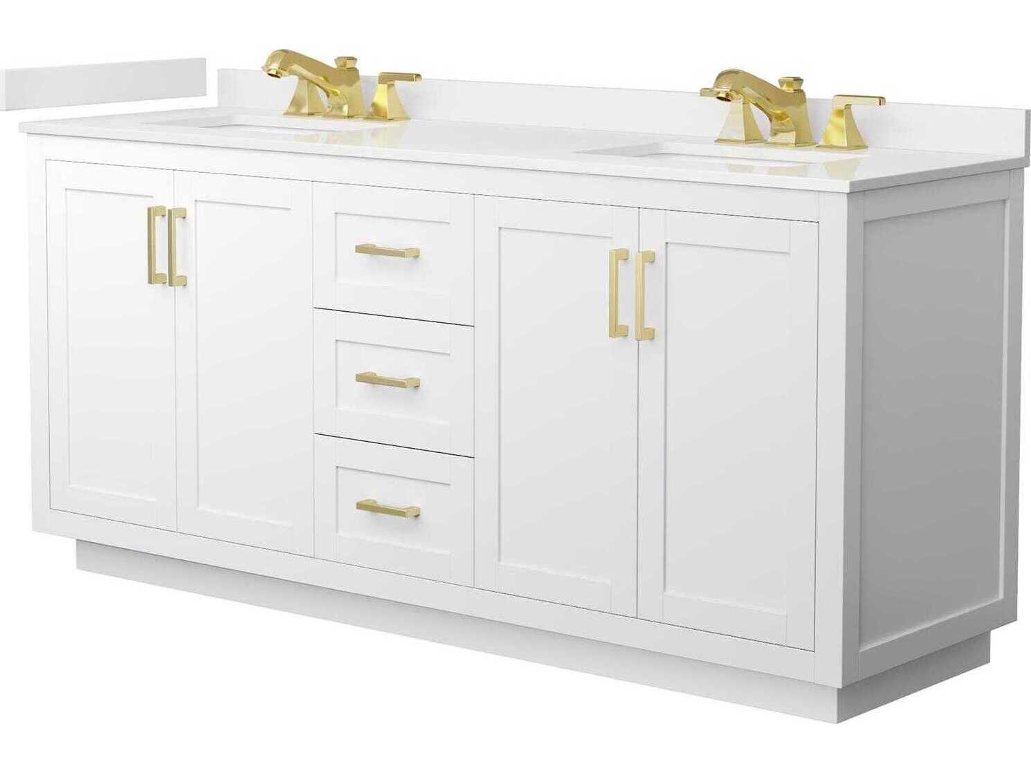 Wyndham Collection Miranda 72" White Vanity