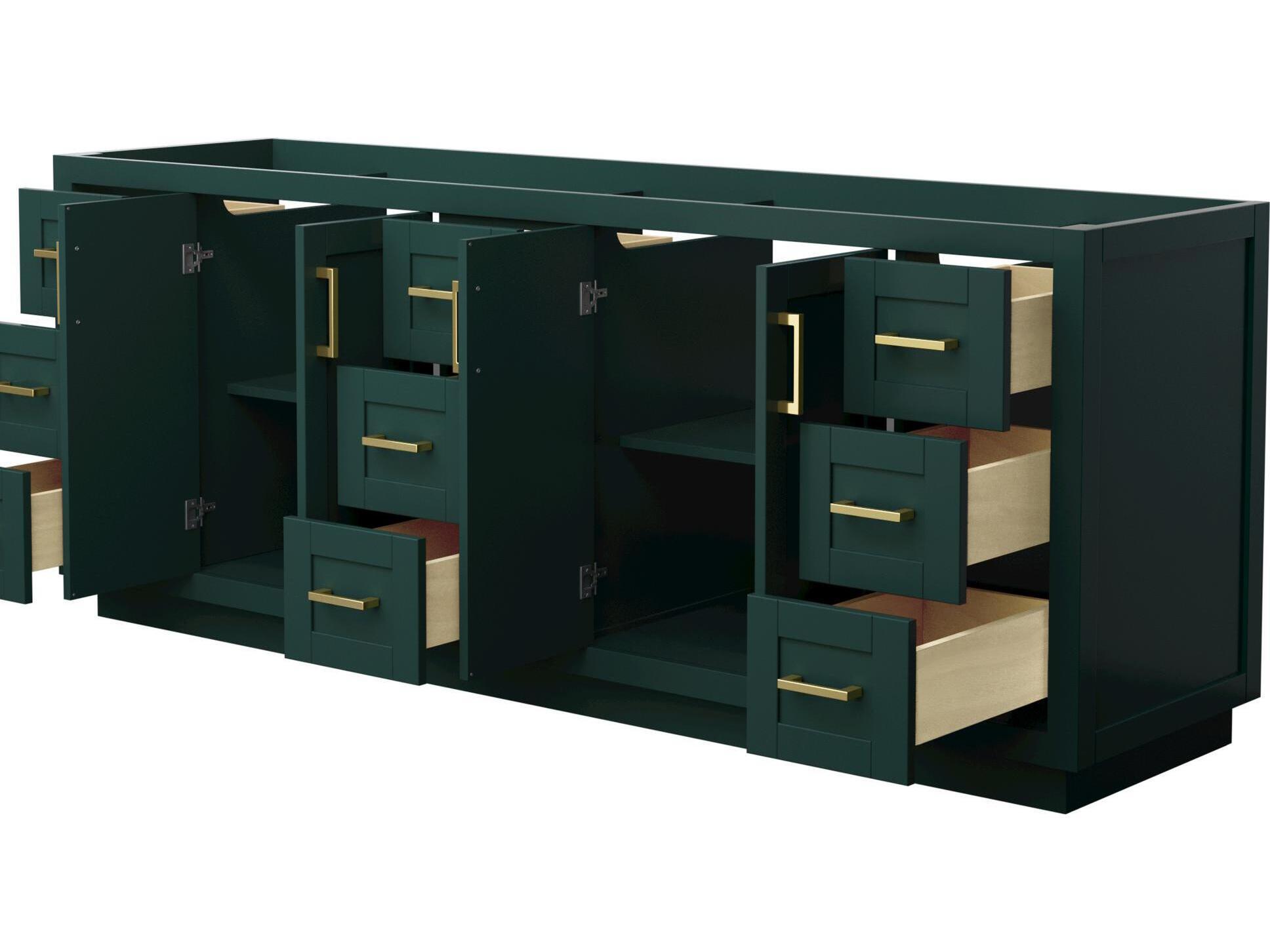 Wyndham Collection Miranda 83" Green Vanity