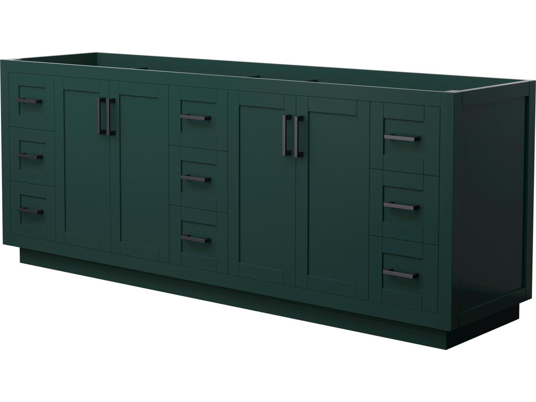Wyndham Collection Miranda 83" Green Vanity