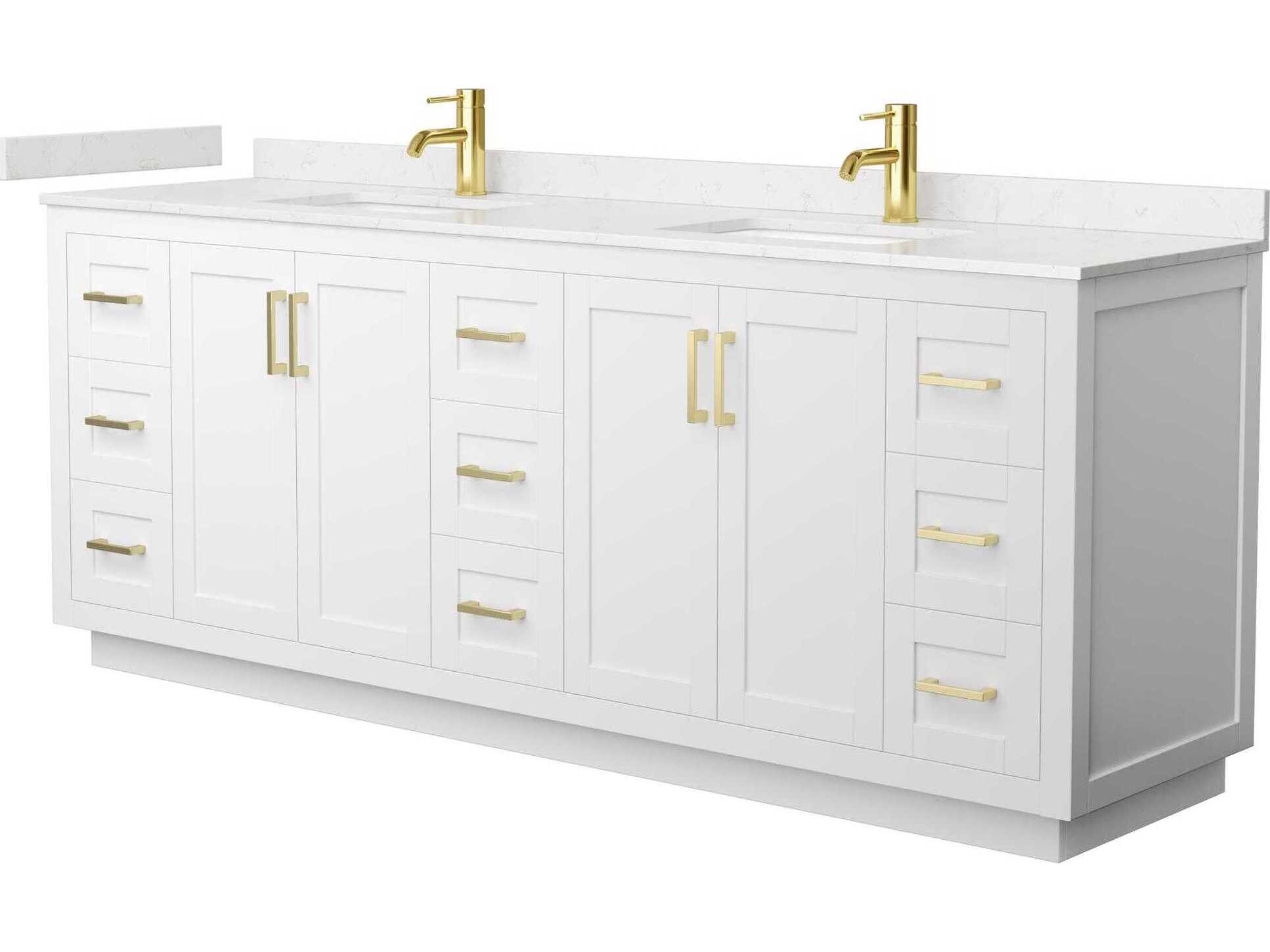 Wyndham Collection Miranda 84" White Vanity