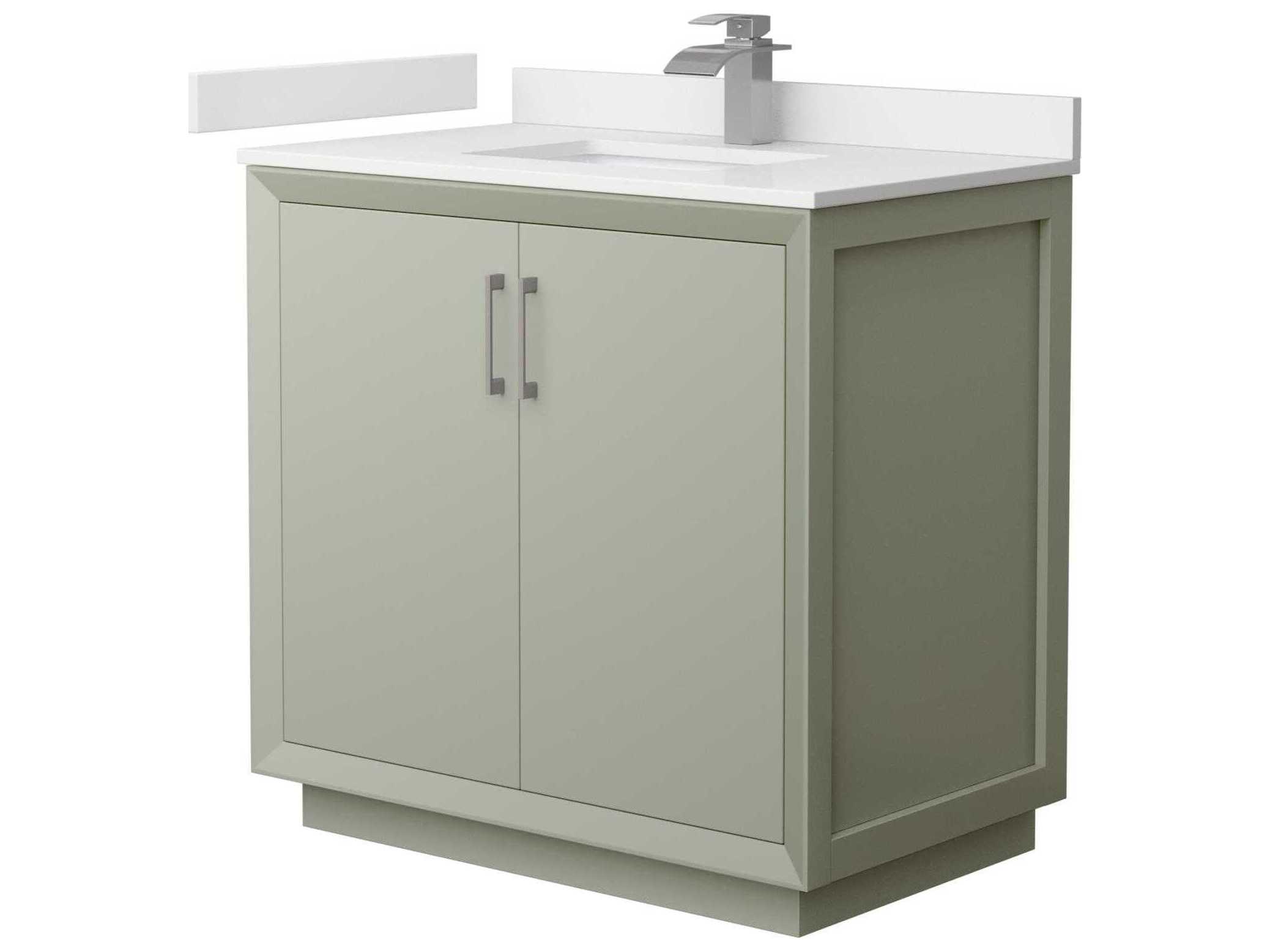 Wyndham Collection Strada 36" Light Green Vanity