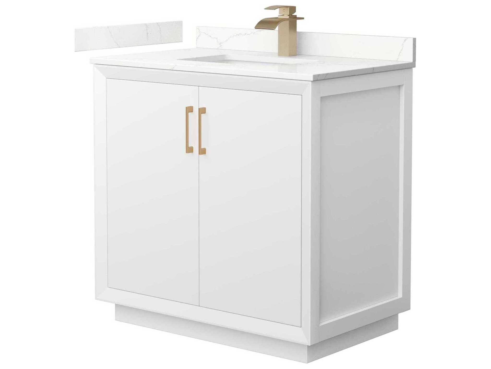 Wyndham Collection Strada 36" White Vanity