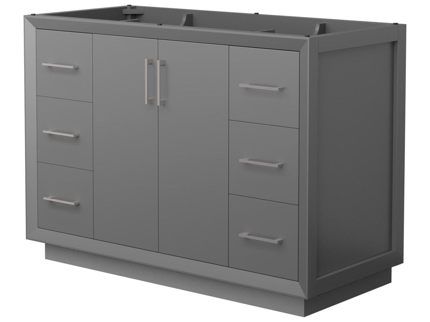 Wyndham Collection Strada 47" Dark Gray Vanity