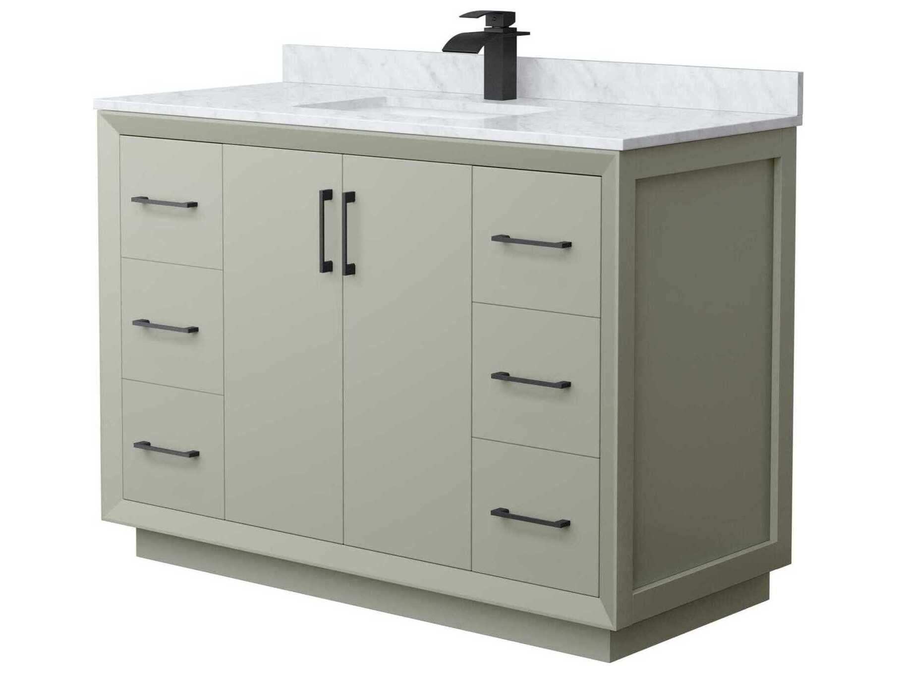 Wyndham Collection Strada 48" Light Green Vanity