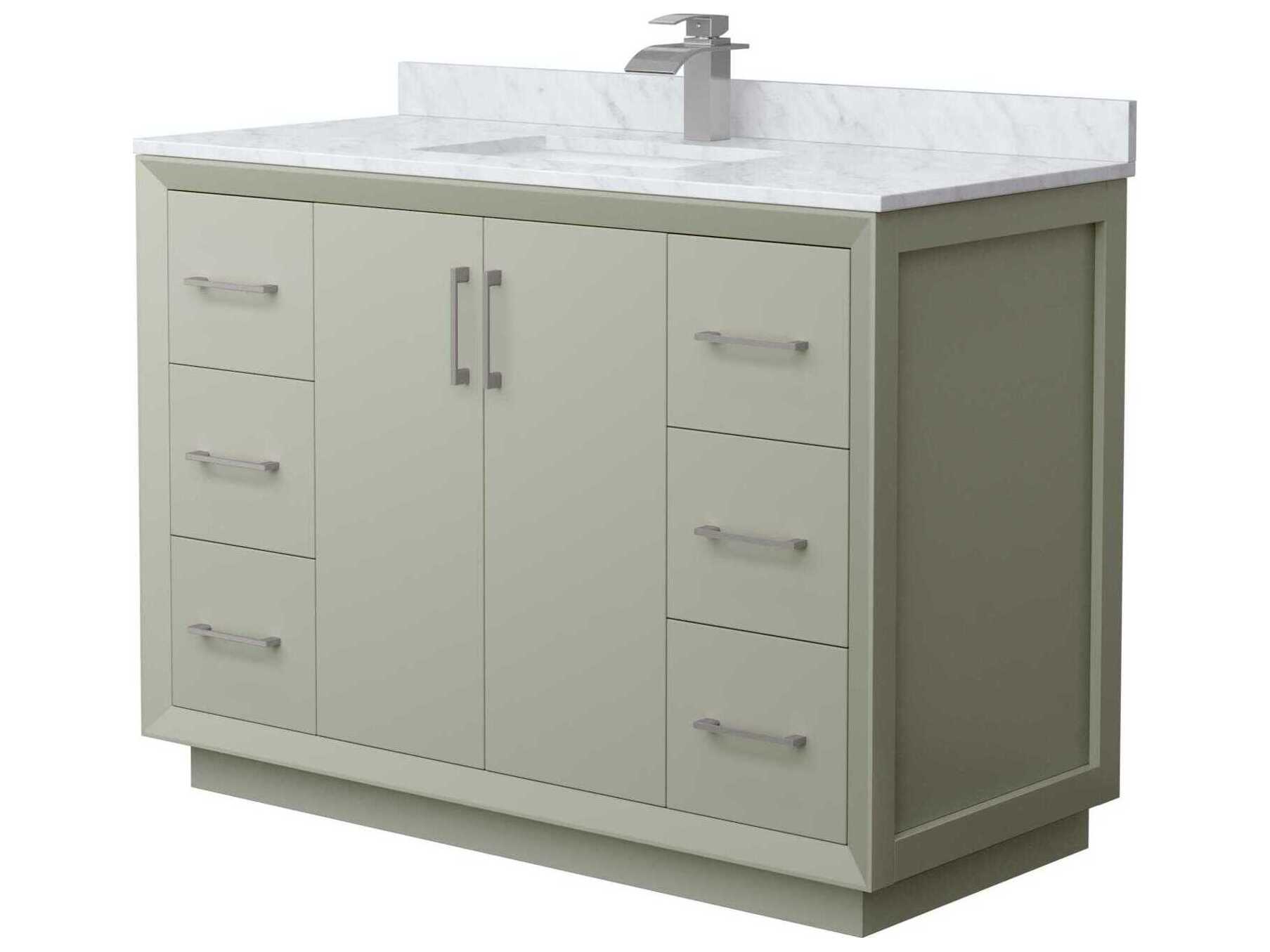 Wyndham Collection Strada 48" Light Green Vanity