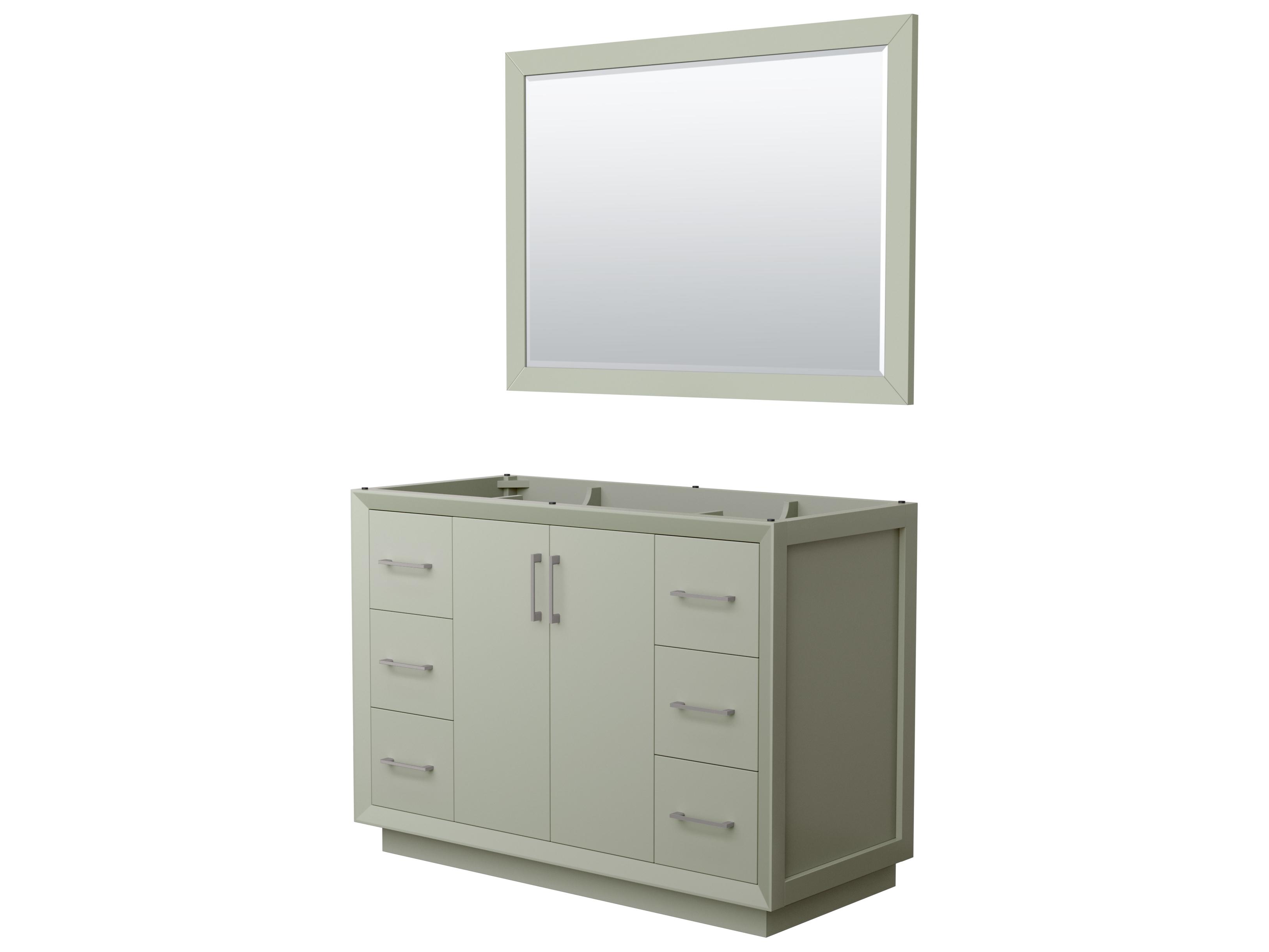 Wyndham Collection Strada 47" Light Green Vanity with 46" Mirror