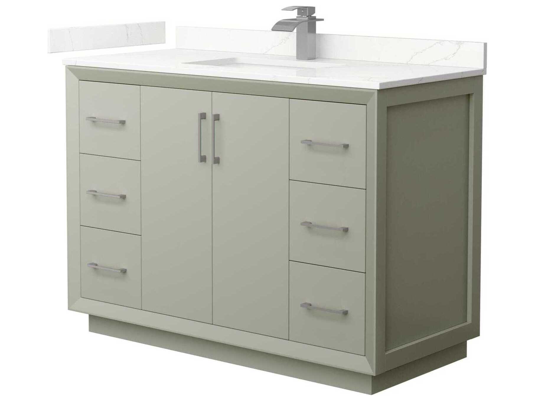 Wyndham Collection Strada 48" Light Green Vanity