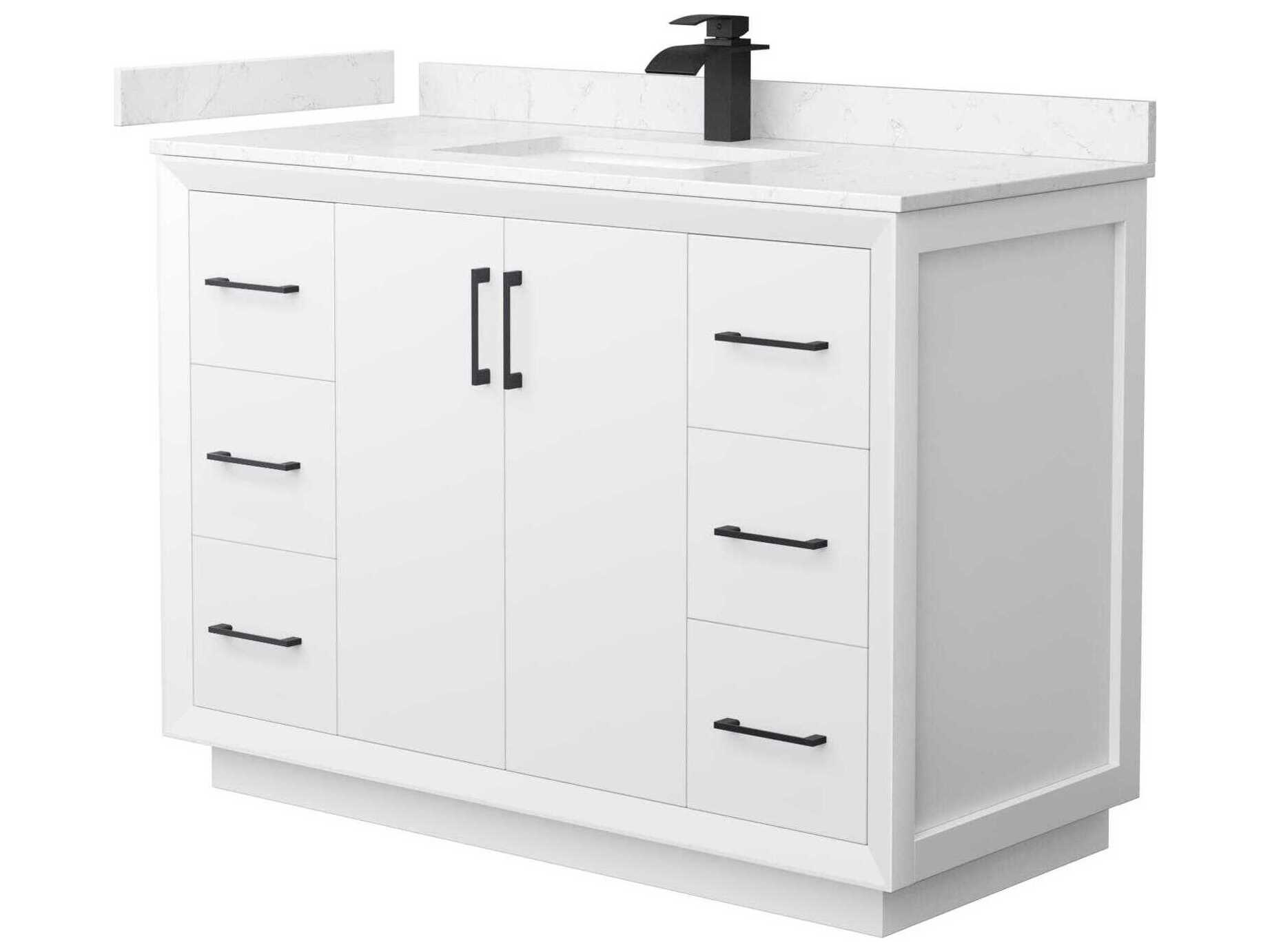Wyndham Collection Strada 48" White Vanity