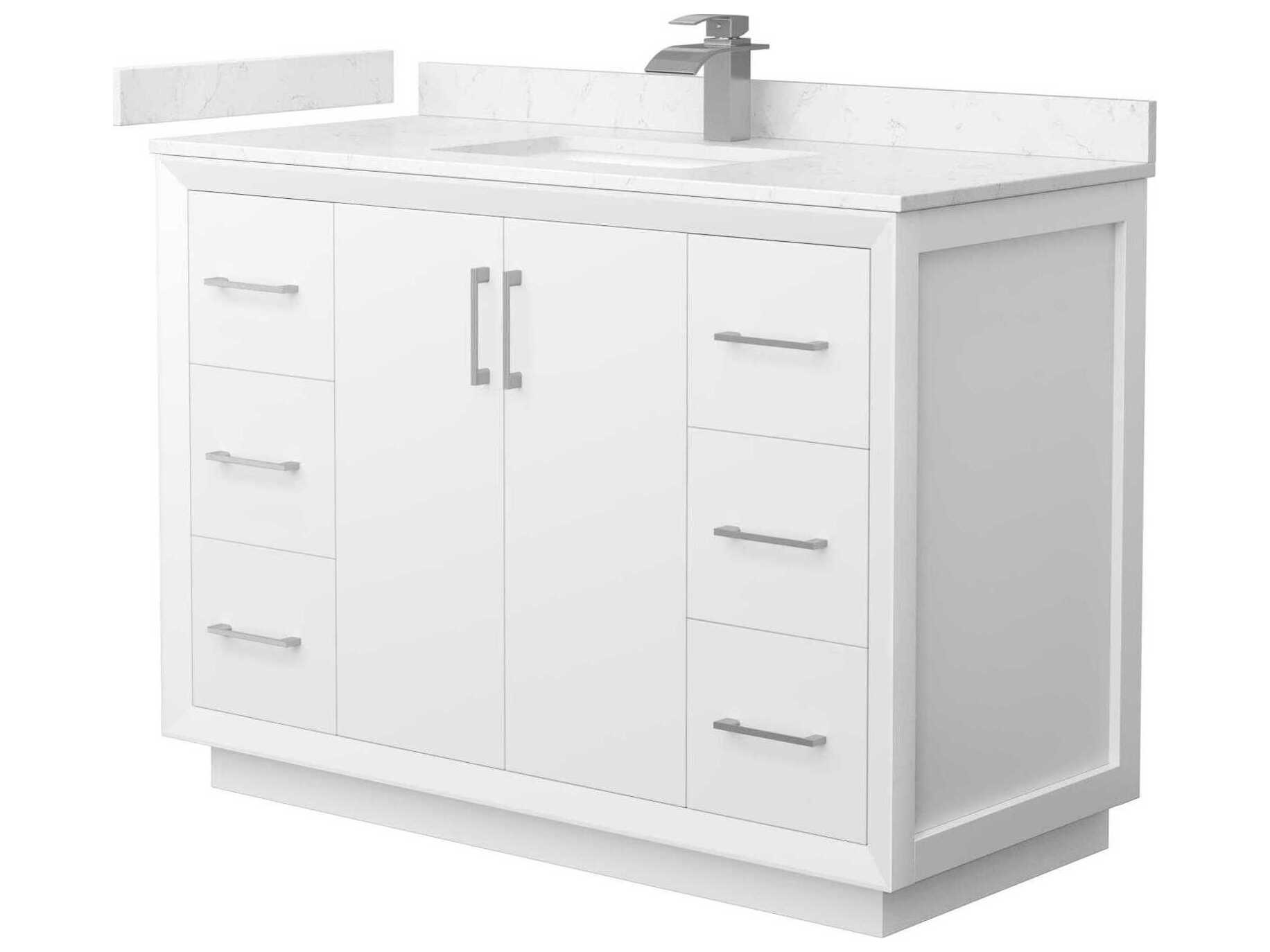 Wyndham Collection Strada 48" White Vanity