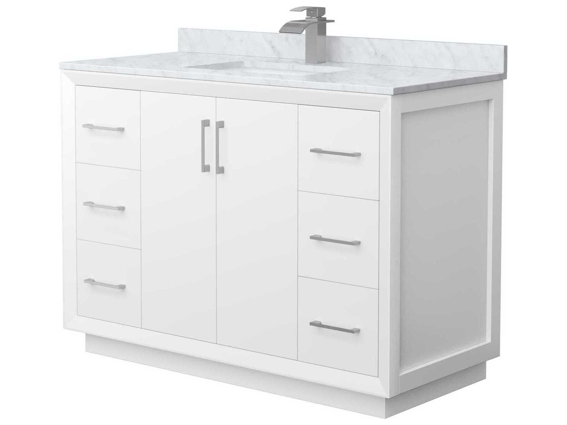 Wyndham Collection Strada 48" White Vanity