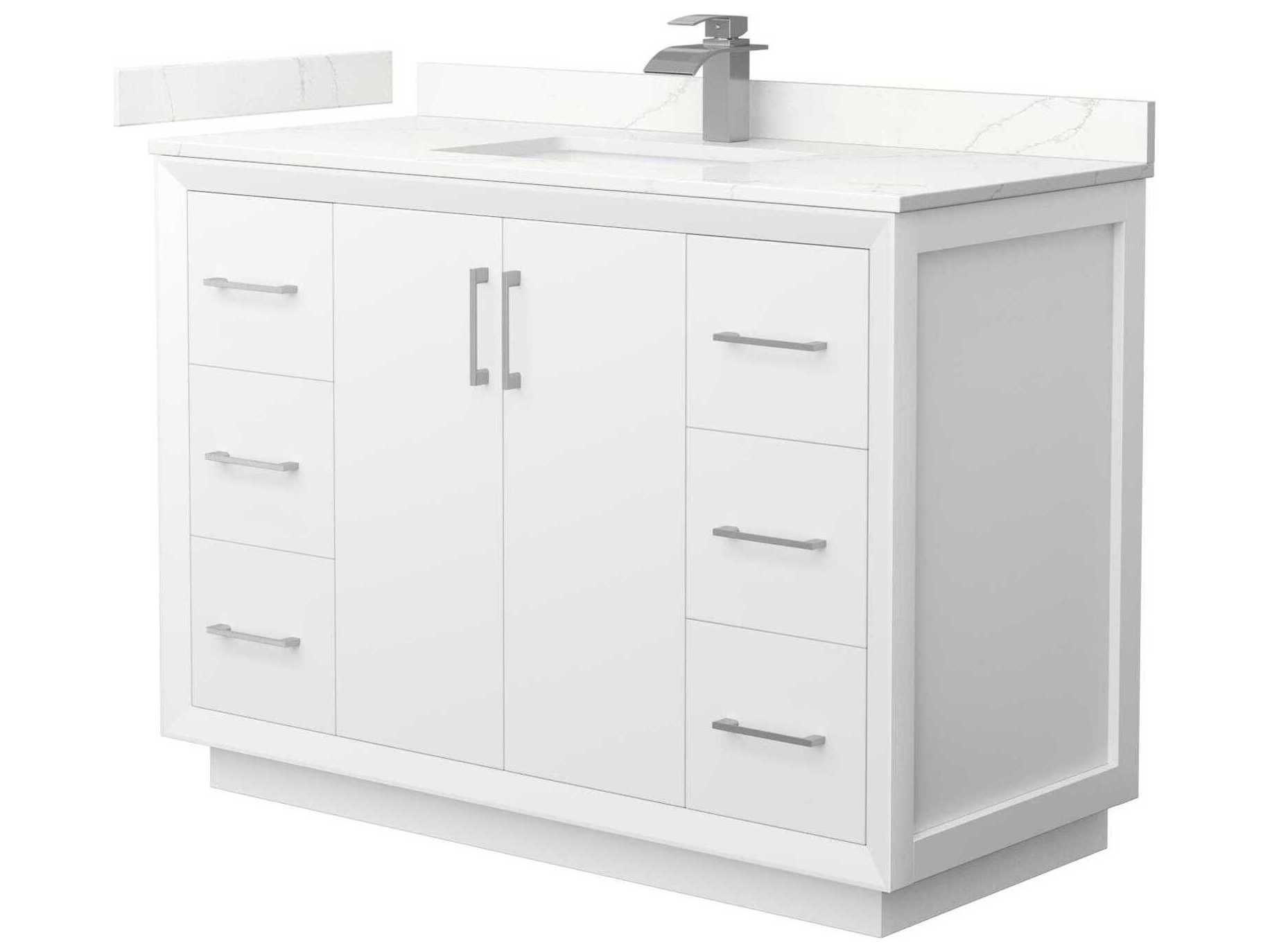 Wyndham Collection Strada 48" White Vanity