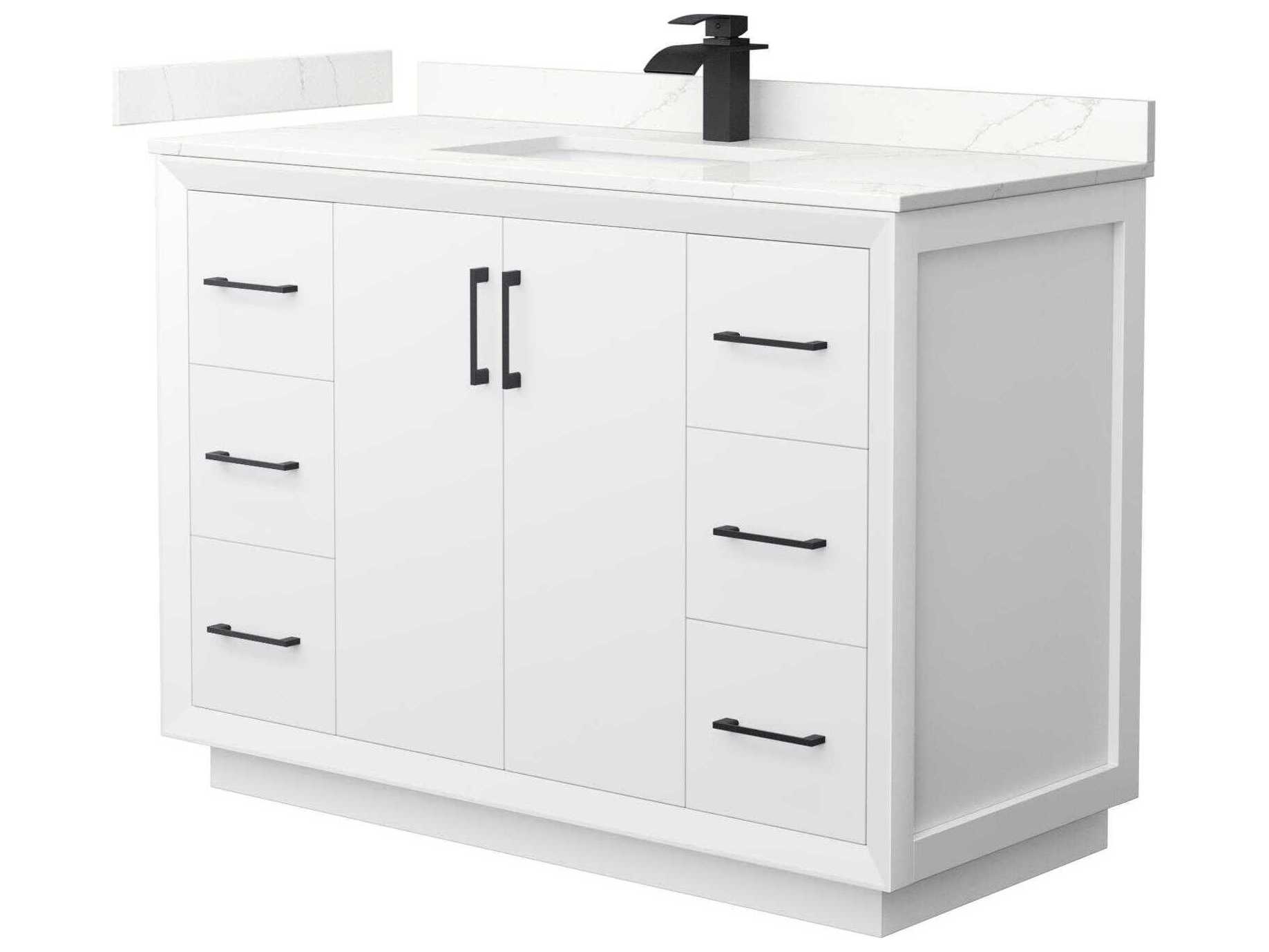Wyndham Collection Strada 48" White Vanity