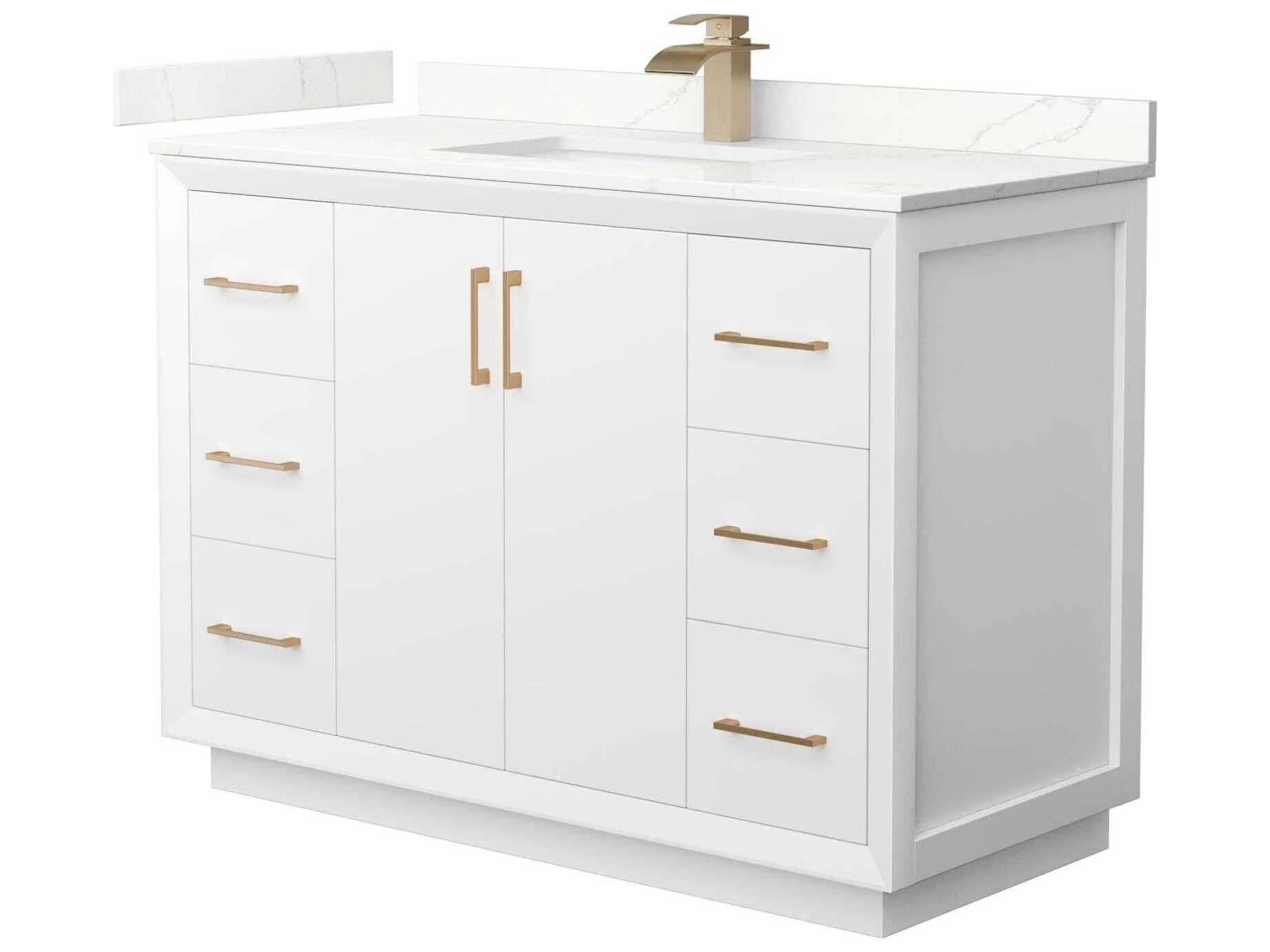 Wyndham Collection Strada 48" White Vanity