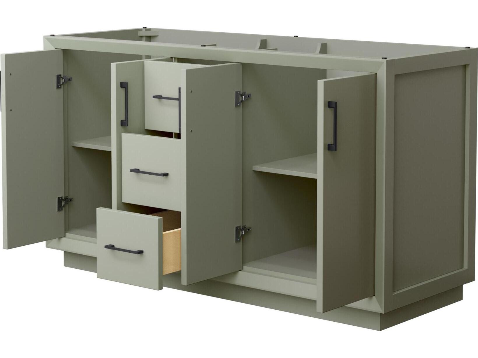 Wyndham Collection Strada 59" Light Green Vanity