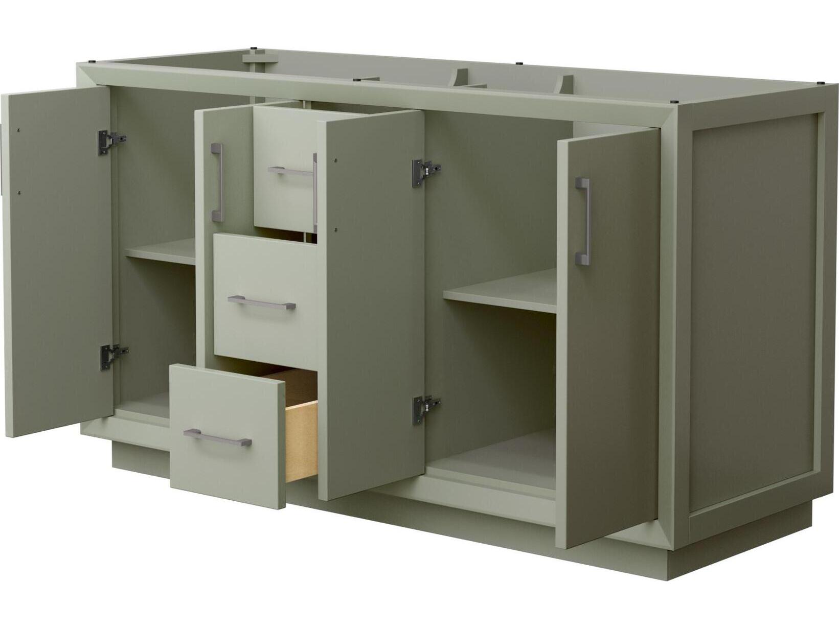 Wyndham Collection Strada 59" Light Green Vanity