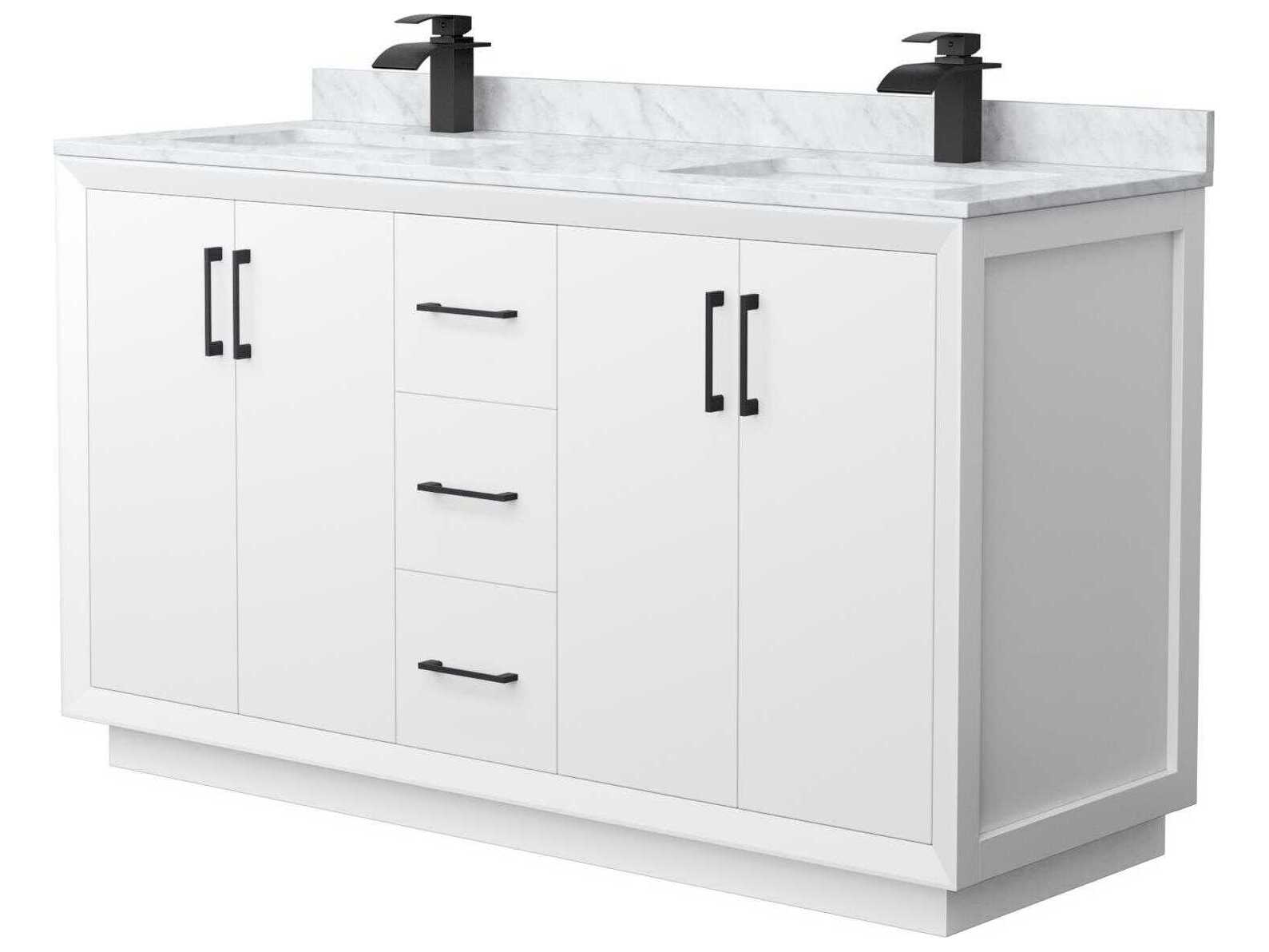 Wyndham Collection Strada 60" White Vanity