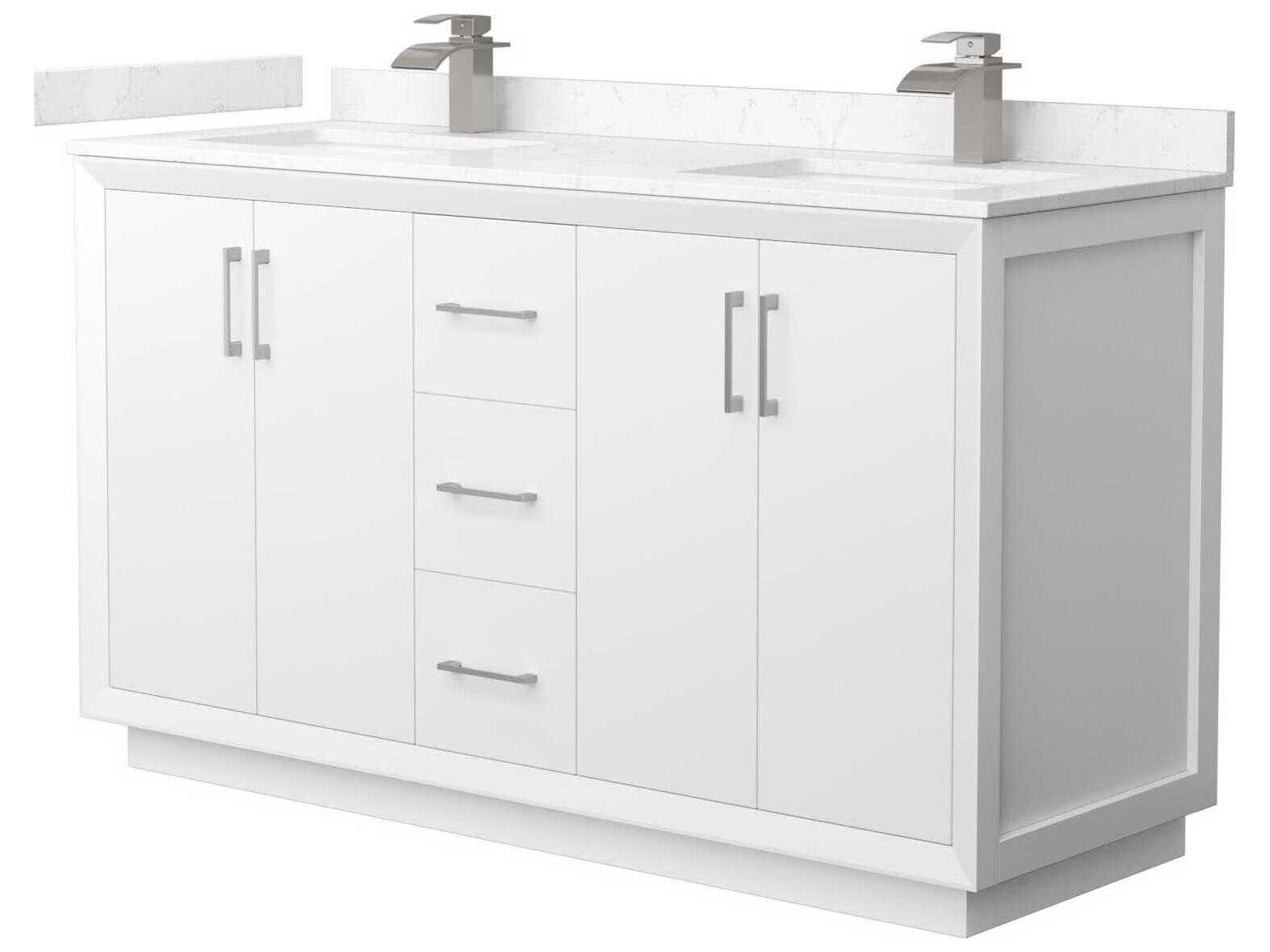 Wyndham Collection Strada 60" White Vanity