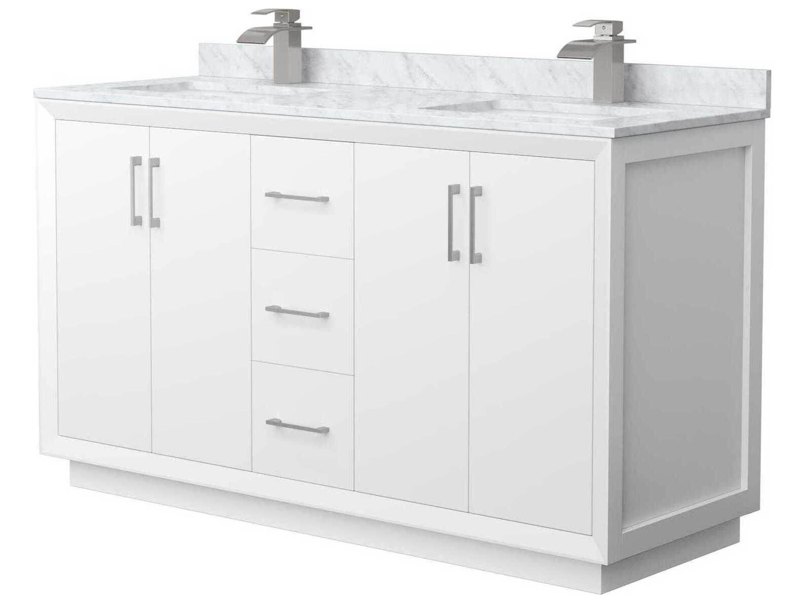 Wyndham Collection Strada 60" White Vanity