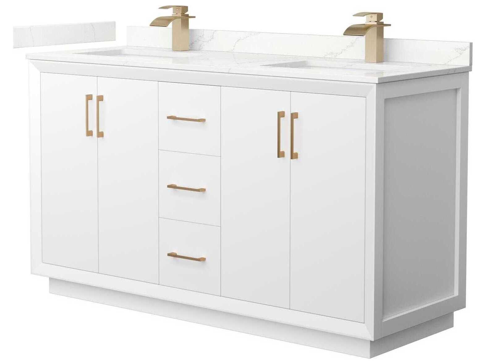 Wyndham Collection Strada 60" White Vanity