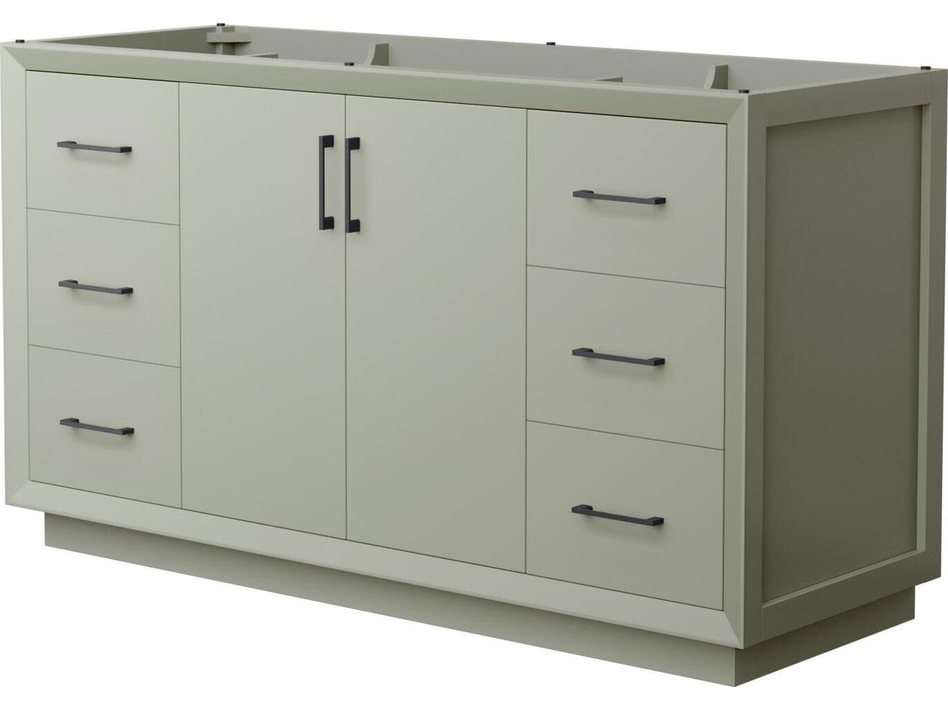 Wyndham Collection Strada 59" Light Green Vanity