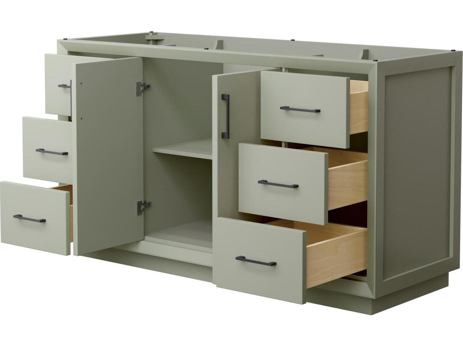 Wyndham Collection Strada 59" Light Green Vanity