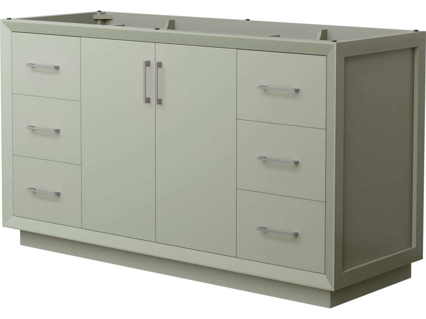 Wyndham Collection Strada 59" Light Green Vanity