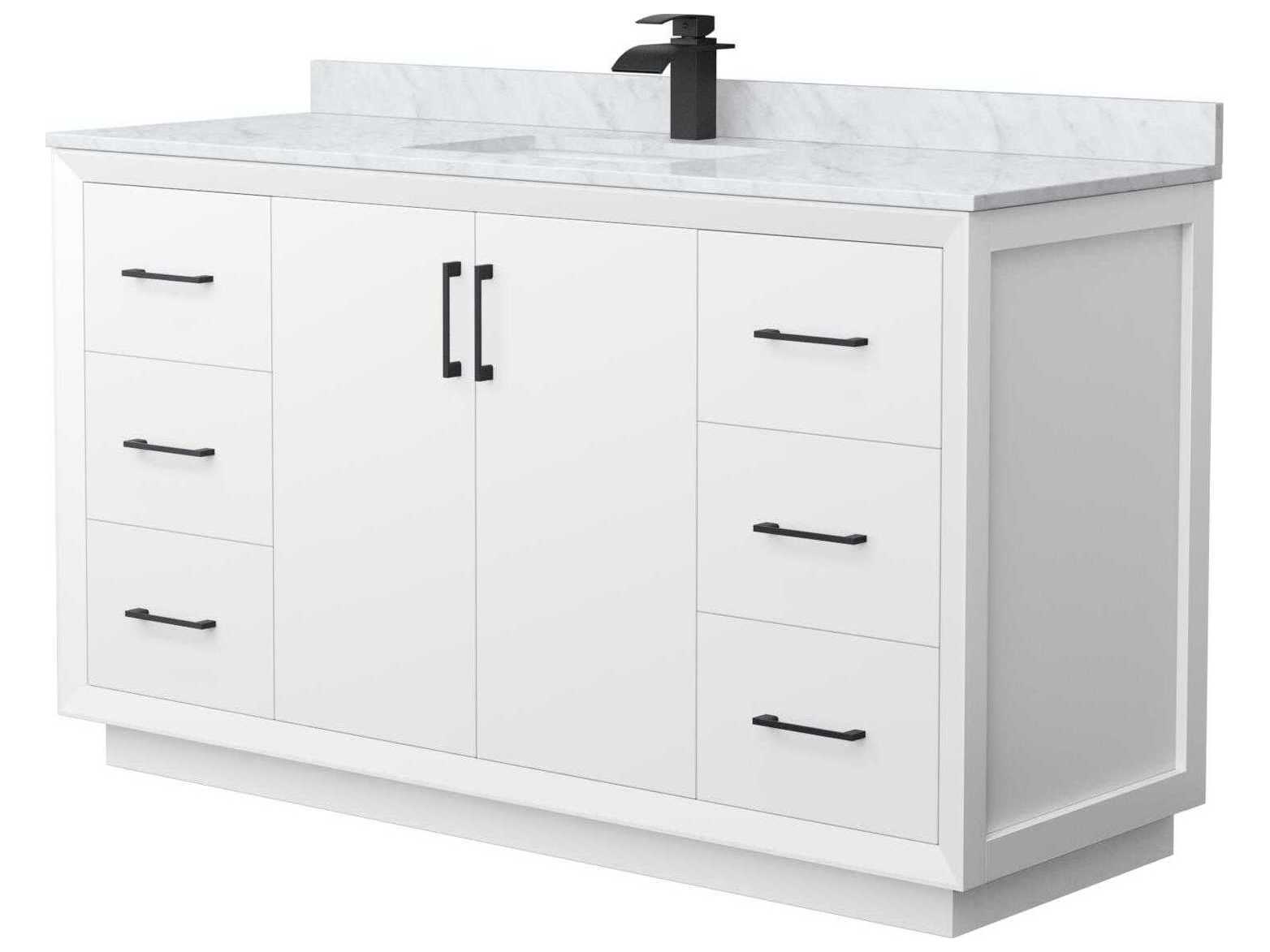 Wyndham Collection Strada 60" White Vanity