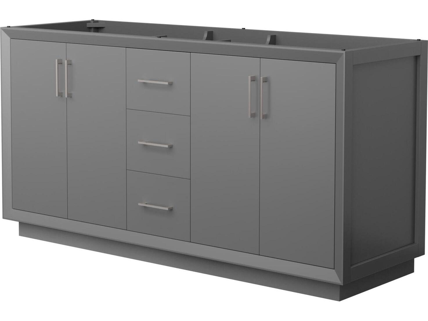 Wyndham Collection Strada 65" Dark Gray Vanity