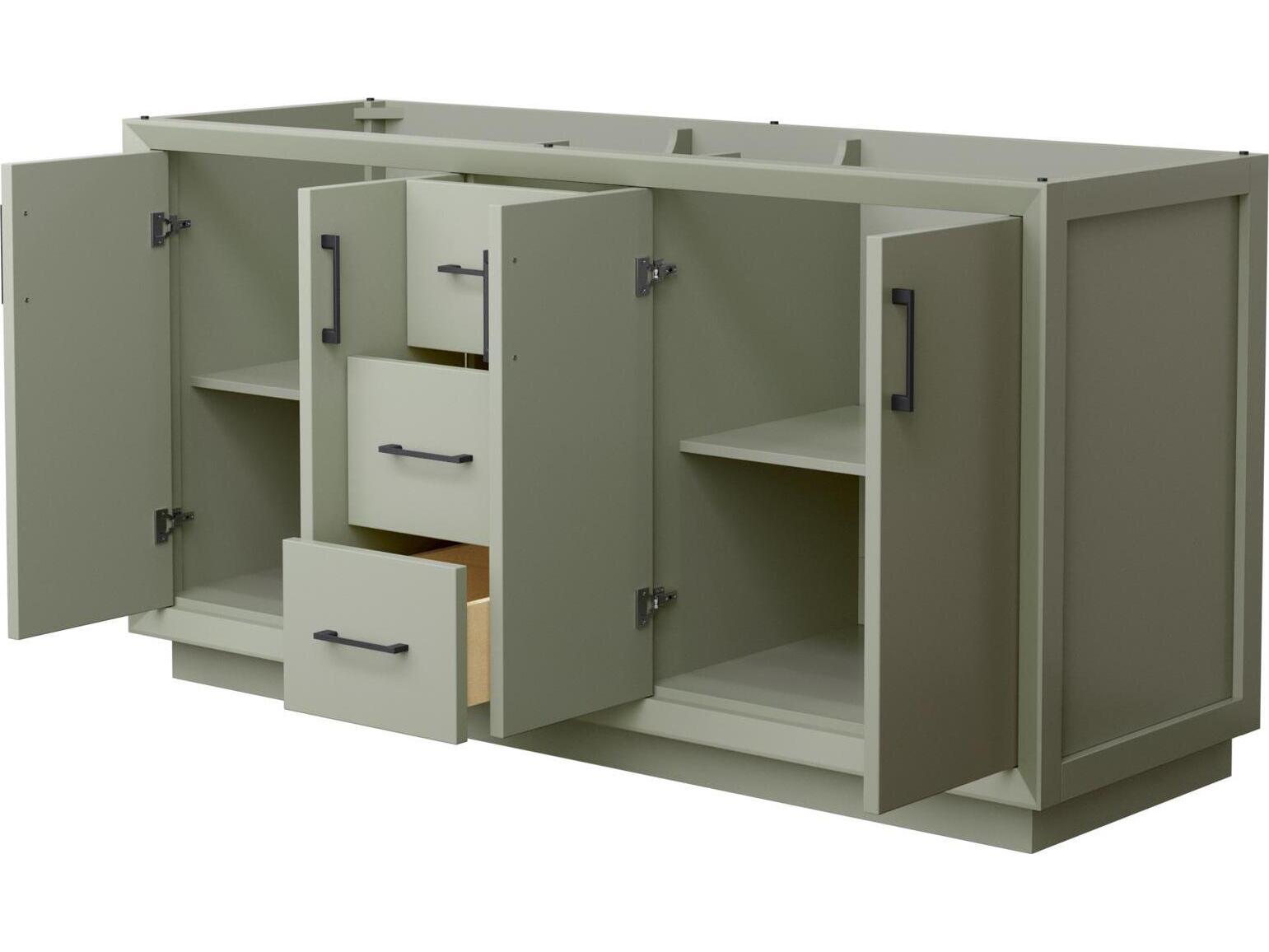 Wyndham Collection Strada 65" Light Green Vanity