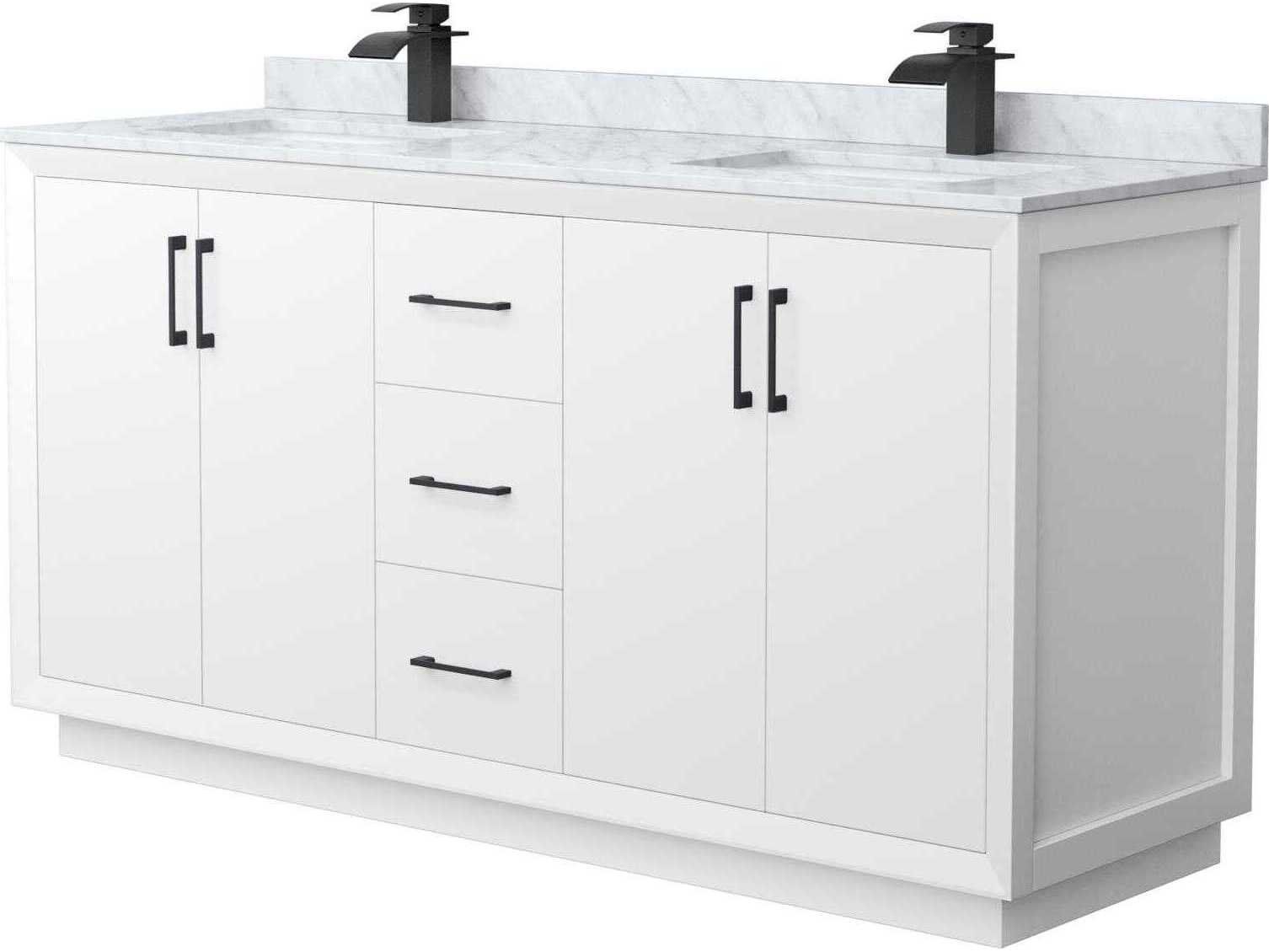 Wyndham Collection Strada 66" White Vanity