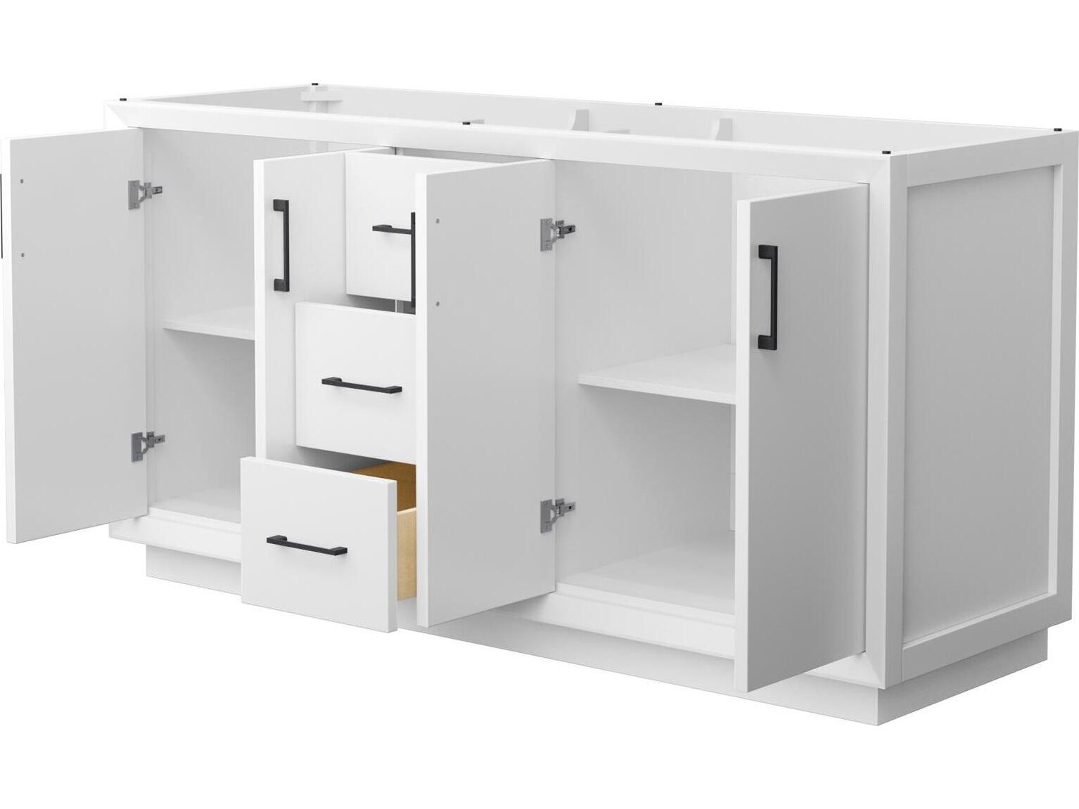 Wyndham Collection Strada 65" White Vanity