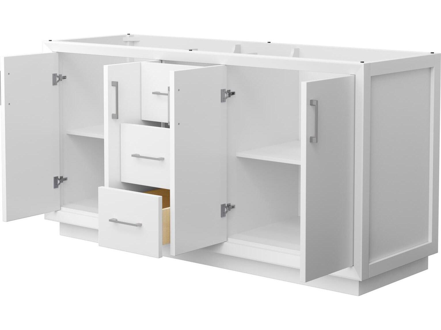 Wyndham Collection Strada 65" White Vanity